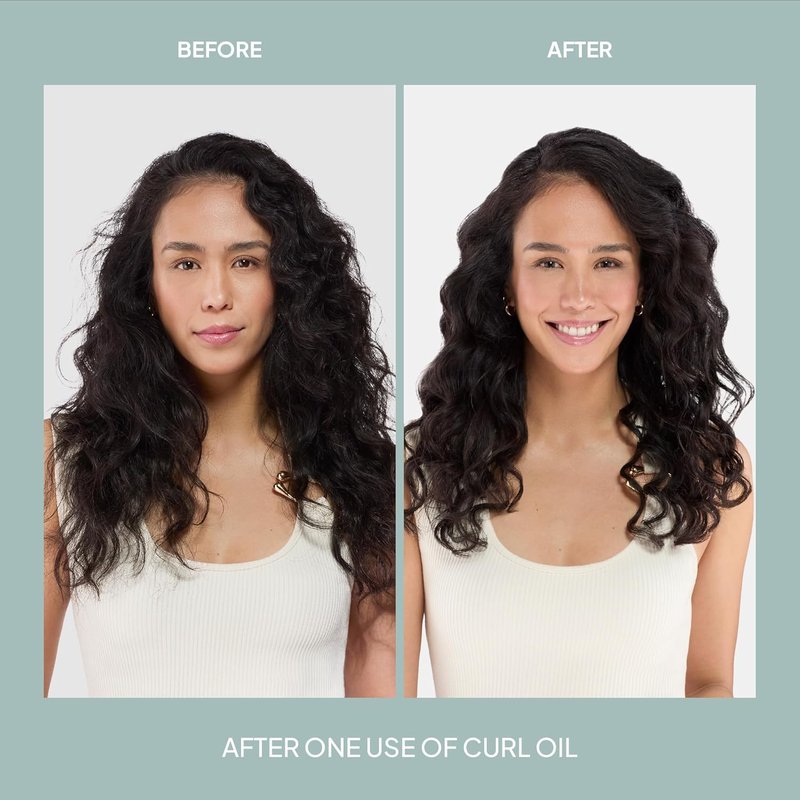 Curl Oil for All Curl Types - Define, Shine & Smooth Frizz - Silicone-Free, Paraben-Free, Sulfate-Free