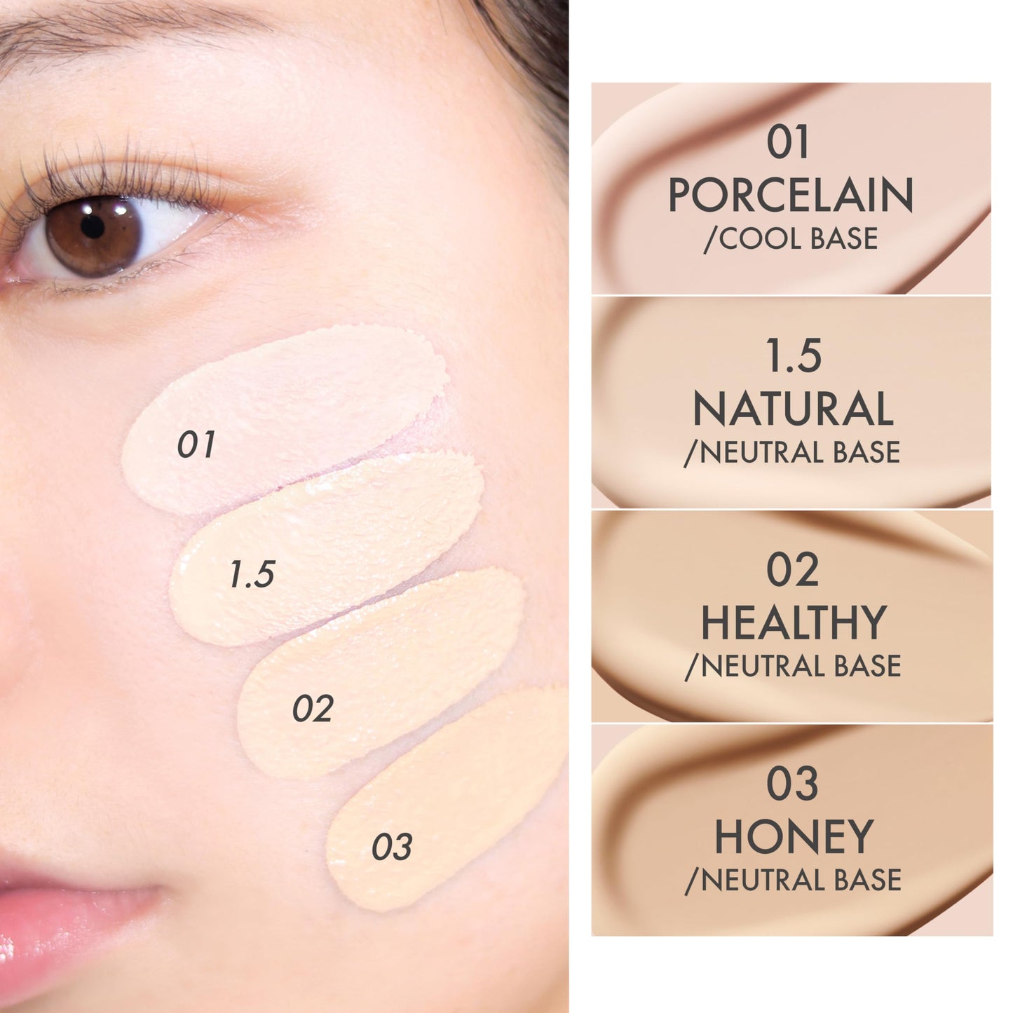 AMUSE SEOUL Ceramic Skin Perfector Cushion Foundation (02 HEALTHY) - Flawless Coverage, Semi Matte Glow, Long Lasting, Lightweight Satin Finish, Vegan, Korean Beauty Makeup (15g / 0.52oz.)