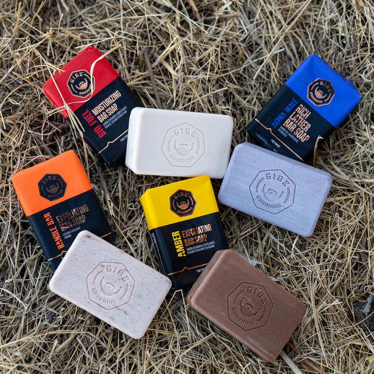 GIBS 7oz Bar Soaps, Long Lasting, Cleansing & Moisturizing