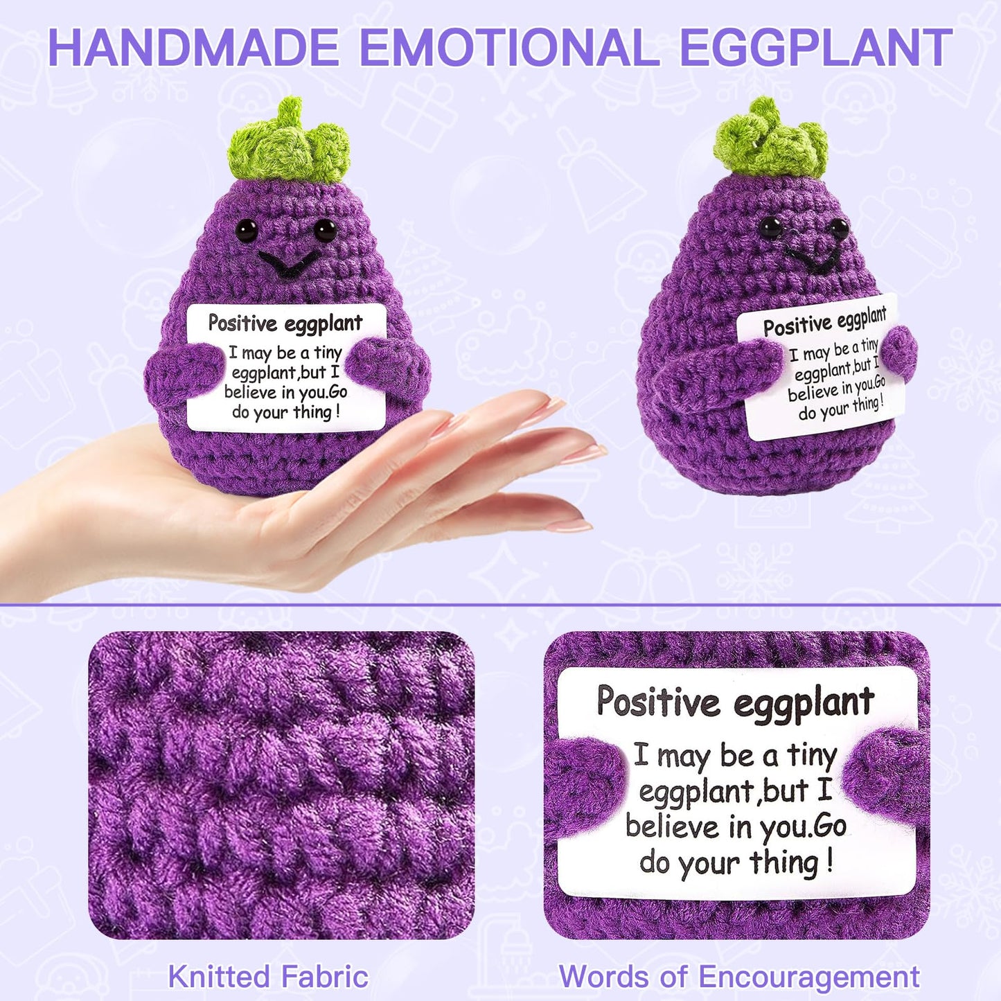 Gifts for Women, Birthday Gifts for Women, Gift Baskets for Women Best Friends Mom Her Sister Wife Girlfriend Coworker, Lavender Spa Gift Set with Emotional Support Eggplant Doll for Christmas Gifts