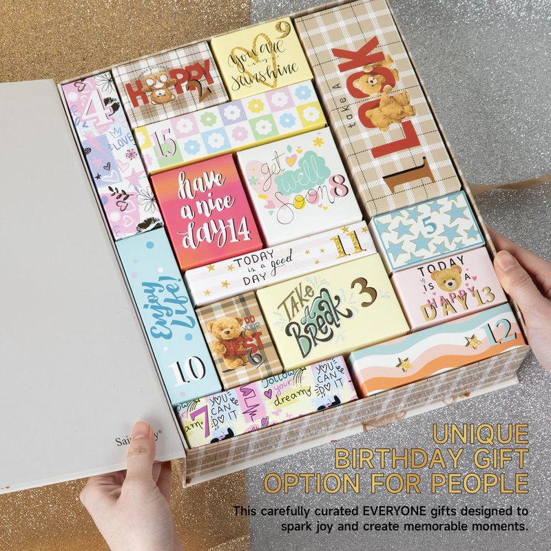 Valentines Day Gifts Beauty advent calendar 2025 for teens girls, 15 Days advent calendar for women countdwon Gift, Spa Gift Baskets Adult Gift, Women Skincare spa gift set for Her teen girl