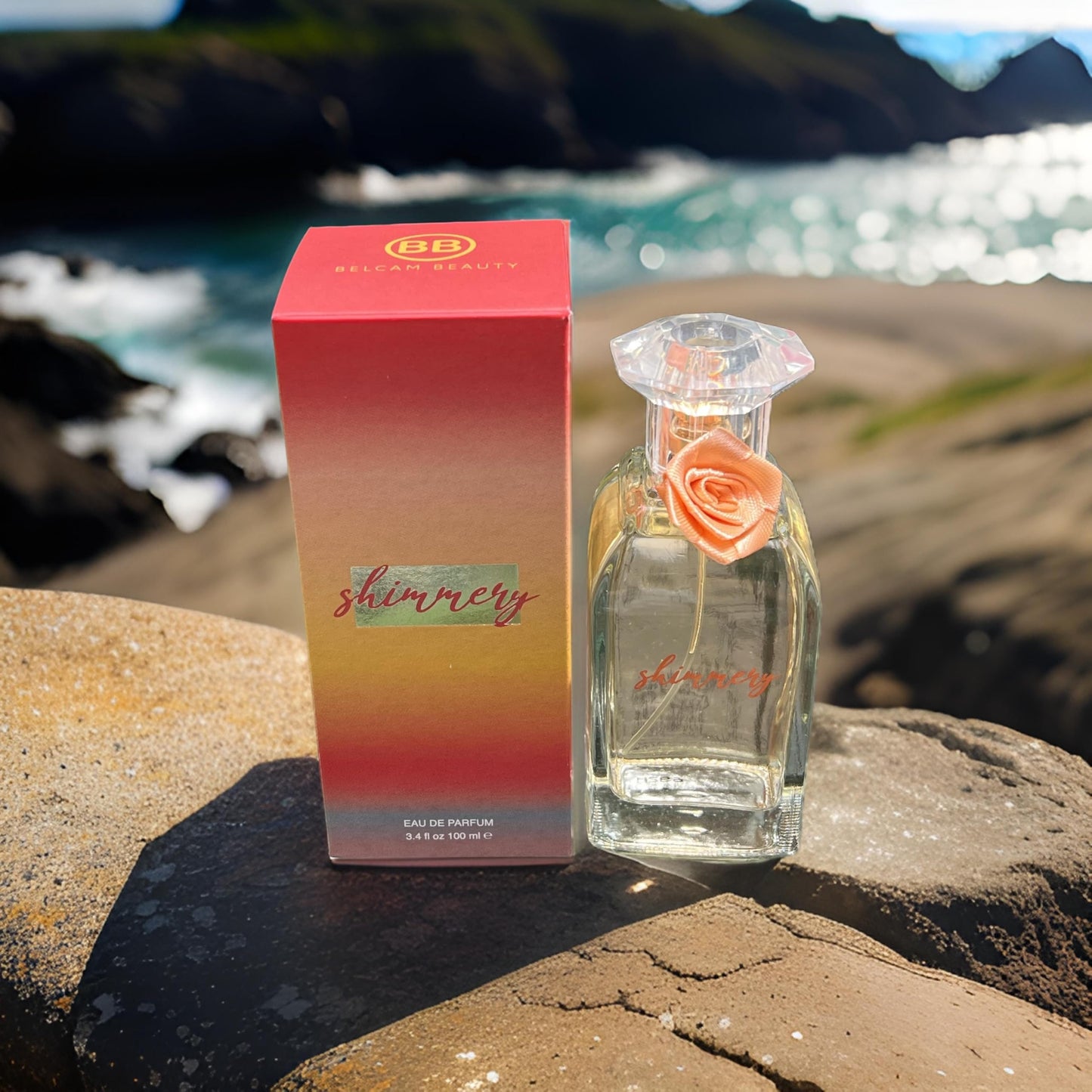 Belcam Beauty SHIMMERY Eau de Parfum for Women 3.4 Fl Oz - Notes: Musk, Orange, Jasmine