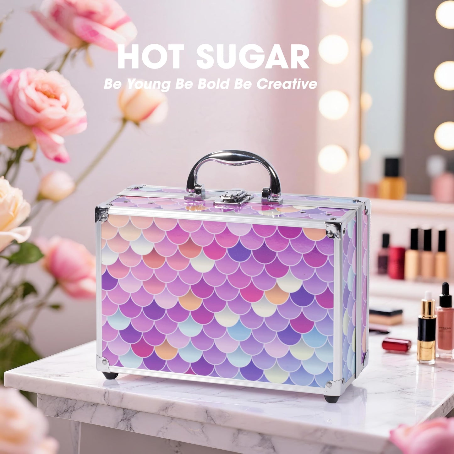 Hot Sugar Makeup Kit for Teen Girls 14-16, Beauty Box with Real Cosmetics for Women (Mermaid)