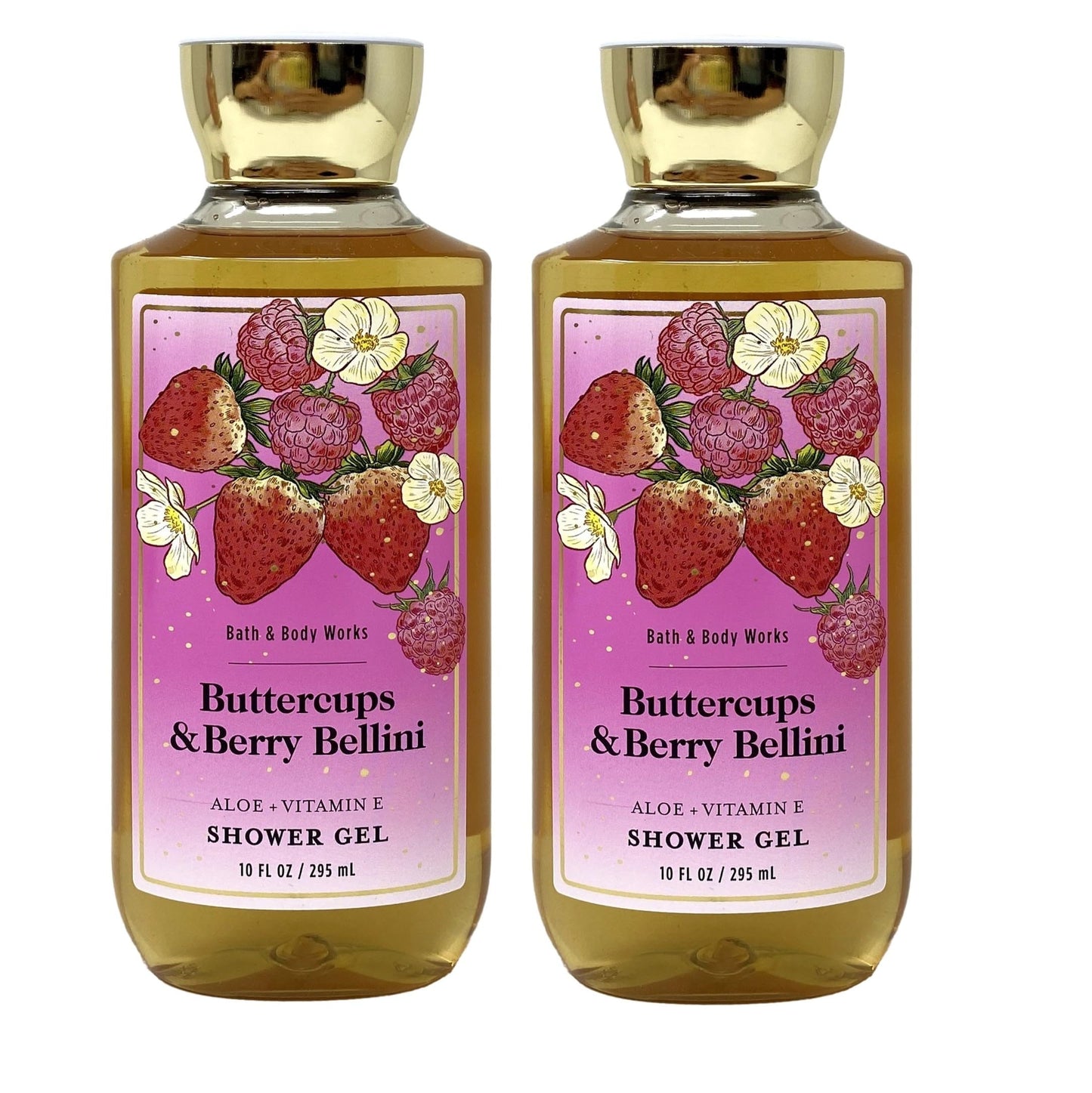 Bath & Body Works Buttercups & Berry Bellini 2 Pack Shower Gel Bundle