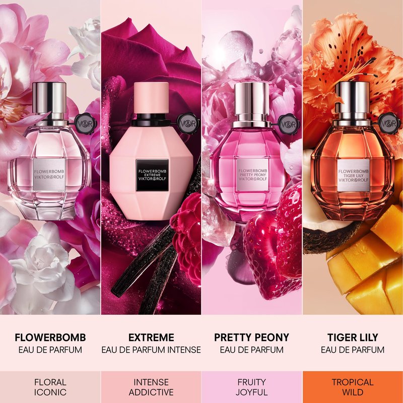 Viktor&Rolf - Flowerbomb Pretty Peony - Floral & Fruity Perfume for Women - With Strawberry, Peony, & Soft Musks - 1 Fl Oz