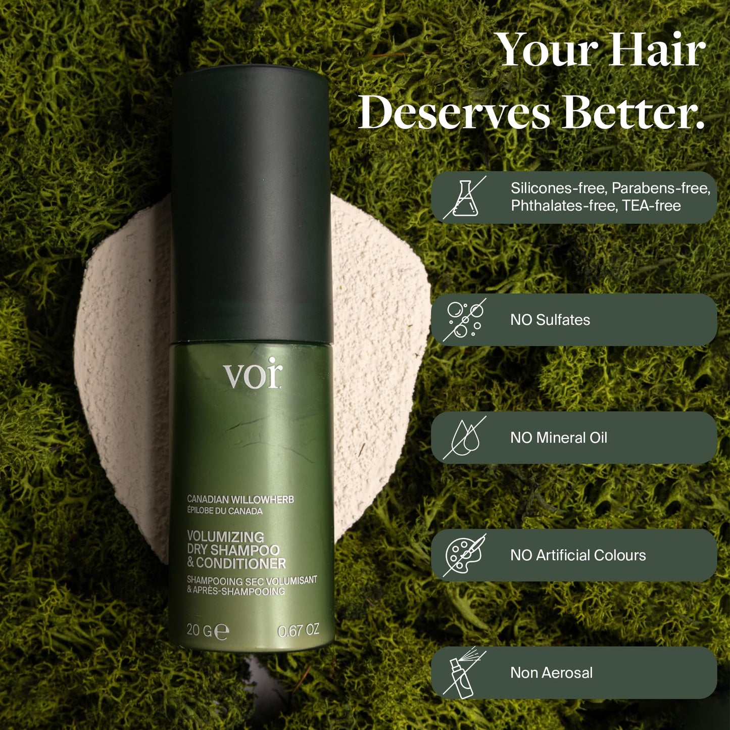 Voir Haircare She's Like The Wind Invisible Dry Shampoo & Conditioner