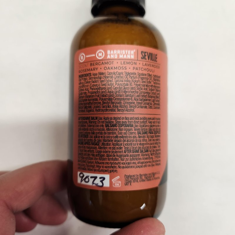 Barrister and Mann After Shave Balm for Men | Premium Post Shave Face Moisturizer Soothes Shaving Irritation, Razor Burn Jojoba Oil Notes of Bourbon, Tobacco, Sandalwood, Nutmeg, Oud 3.75 Oz (Samhain)