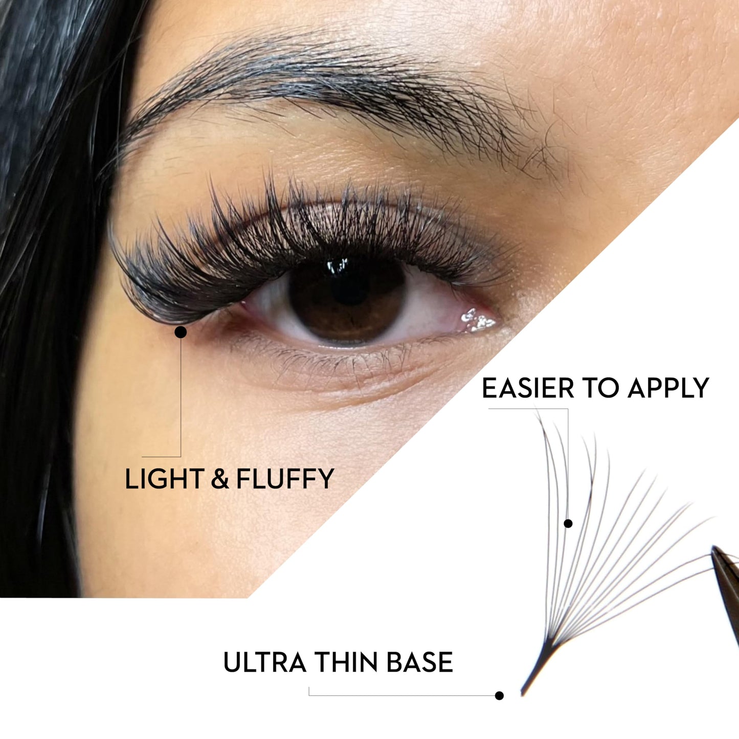 One V Salon Pro 14D Ultra-Speed Promade Fans,1000 Premade Extreme Mega Volume Lash Fans | C Curl | 0.05 | 9–15 mm Mixed Lengths | Thin Base, Fast Application Eyelash Extensions(Ultra 14D-0.05-C Curl)