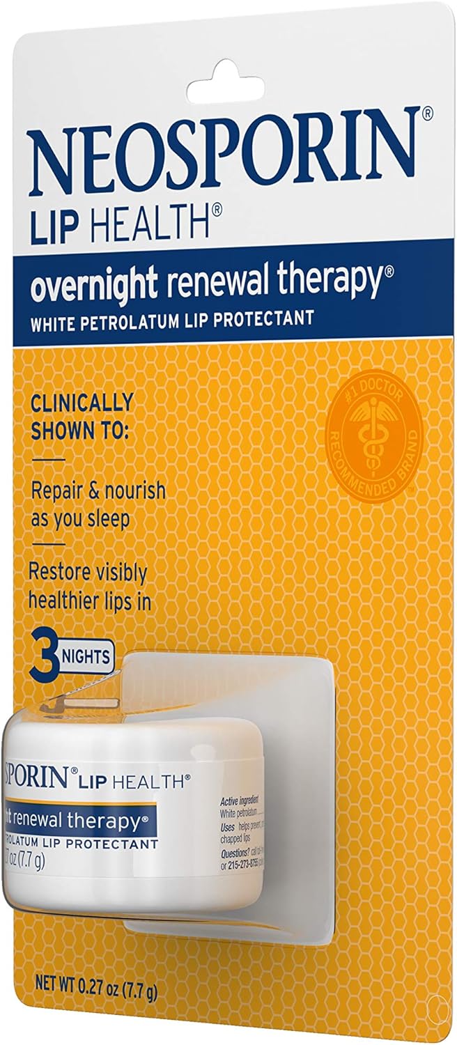 Neosporin Lip Health Overnight Renewal Therapy - 5 Count | Moisturizing Lip Treatment