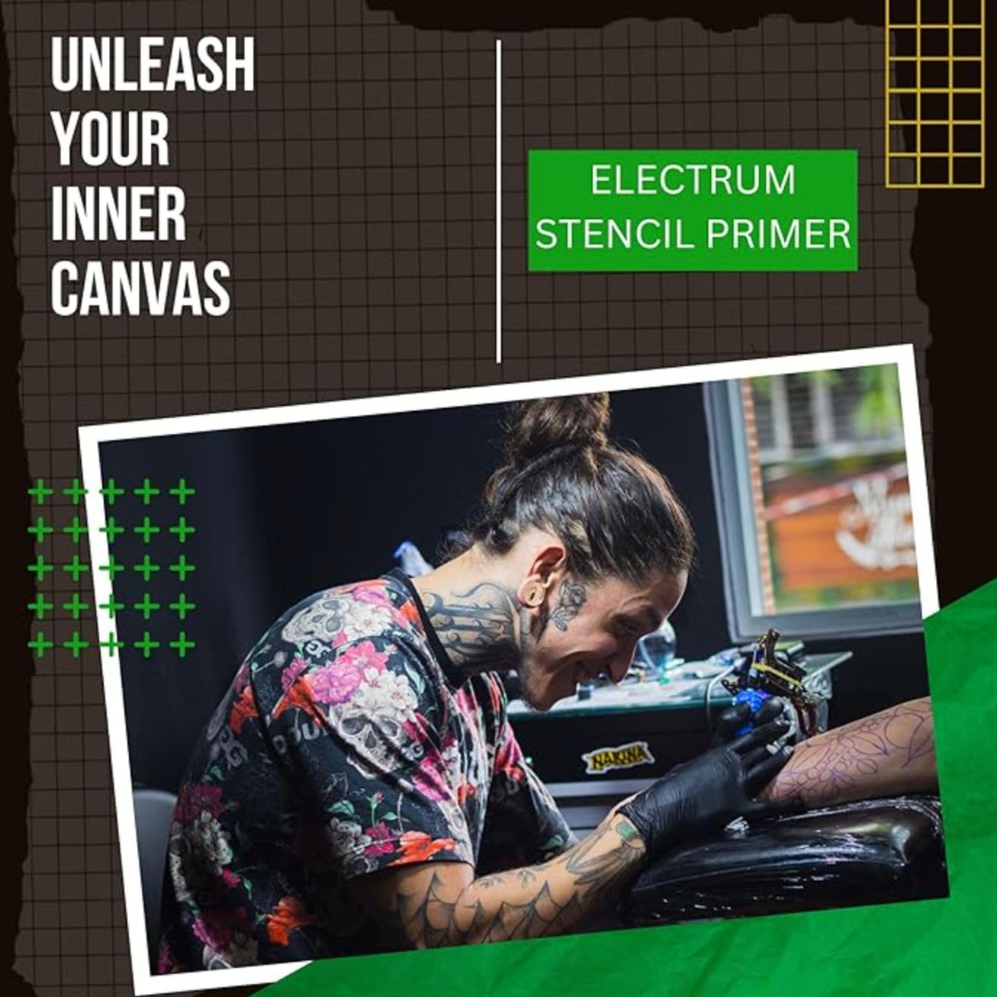 Electrum Tattoo Stencil Gel Solution Premium Transfer Gel 8 oz (Stencil Gel)