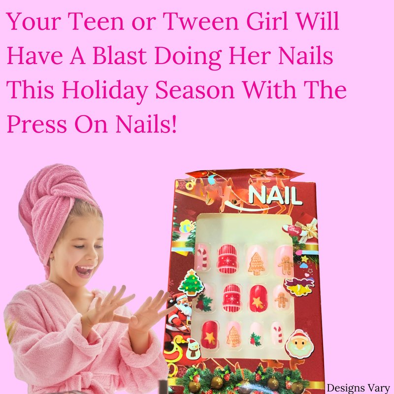 Teen Girl Merry Christmas Gift, Tween Gal Box, Granddaughter Xmas Happy Holidays, Daughter Secret Santa Present, Christmas Idea Set for Niece, Preteen Beauty Selfcare Bundle, Suprise Bundle for Her