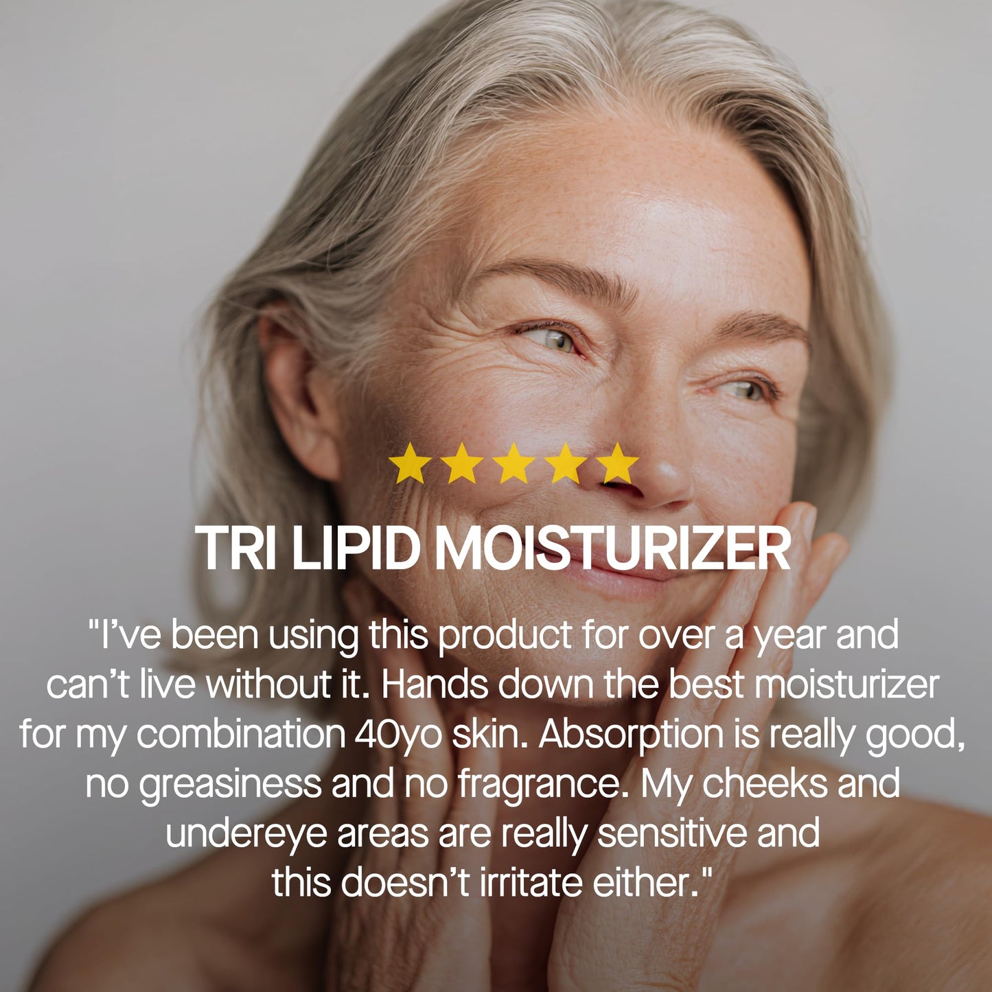 Brandefy Tri Lipid Replenish Treatment - 1.5% Ceramides, 4.0% Sterols, 1.8% Fatty Acids - Peptide Moisturizer, Hydrating Face Cream, Made in the USA (1.6 Oz)