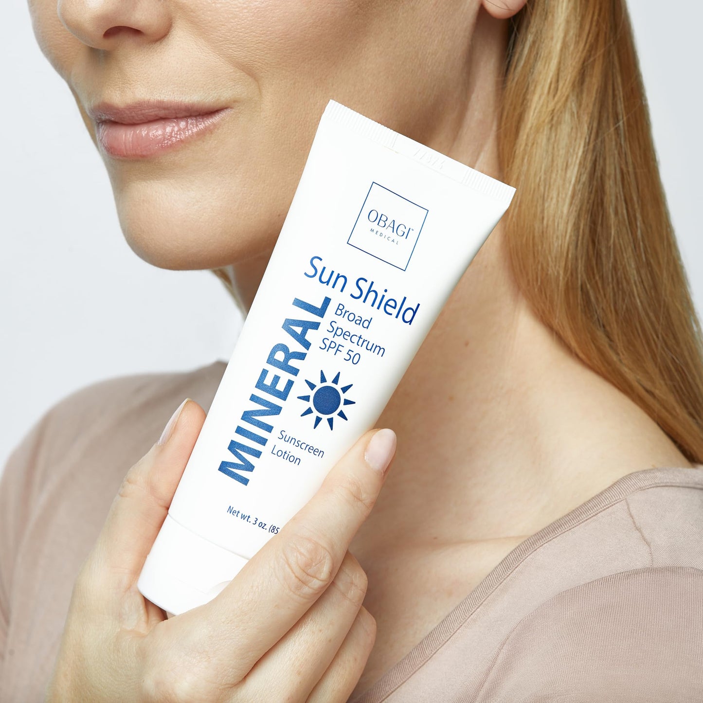 Obagi Medical Sun Shield Hypoallergenic Mineral Sunscreen - Broad Spectrum SPF 50 Protection from the Sun - Sheer, Quick-Absorbing Formula - 3 oz