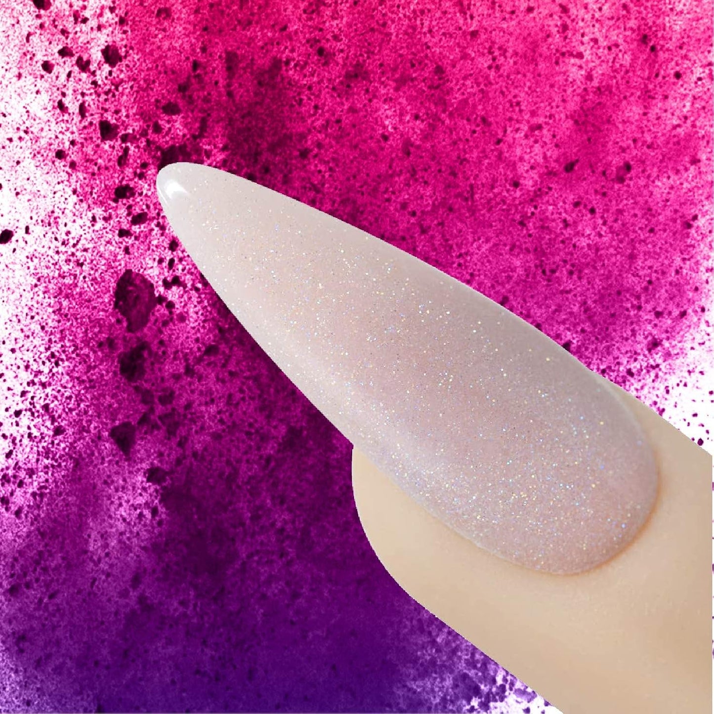 Acrylic Cover Powder for Nail Extensions - Self-Leveling, Professional Grade | Clear Nude Pink Blush, 660g