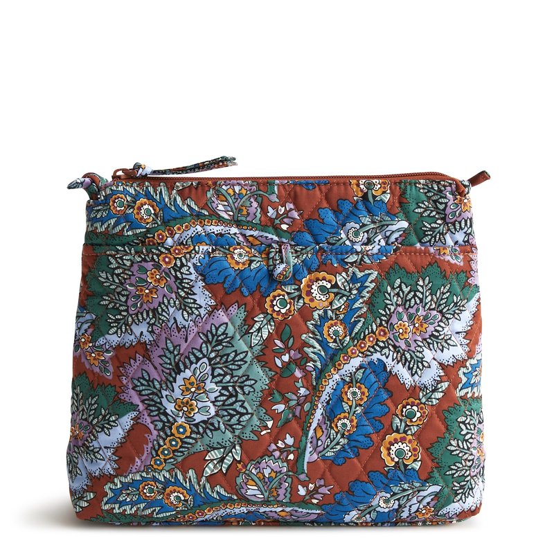 Vera Bradley Women's Premium Cotton Original Hipster Crossbody, Flowers + Feathers, One Size