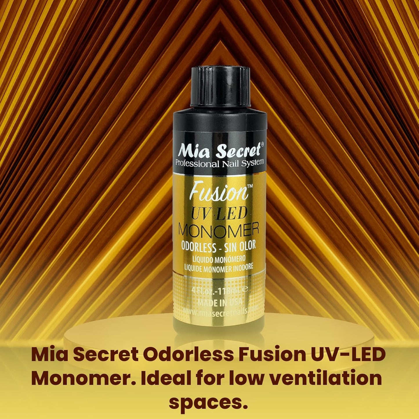 Mia Secret Odorless Fusion UV LED Monomer - 2oz & 4oz Options for Nail Professionals