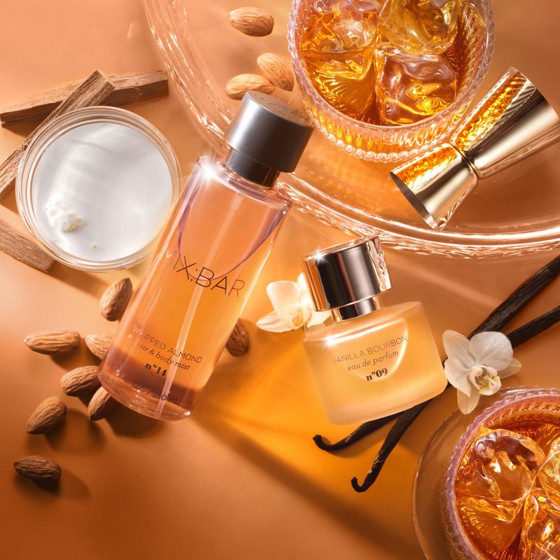 MIX:BAR Vanilla Bourbon Perfume & Body Mist Bundle | Eau de Parfum + 2.5oz Mini Body Spray | Warm, Sweet, Long-Lasting Fragrance | Travel-Friendly, Cruelty-Free, Vegan