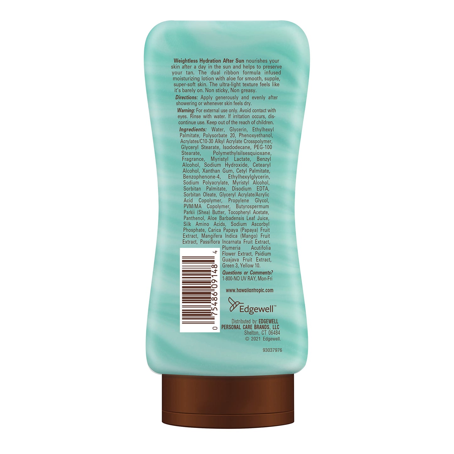 Hawaiian Tropic After Sun, Weightless Hydration Lotion with Aloe, 6oz (Pack of 1)