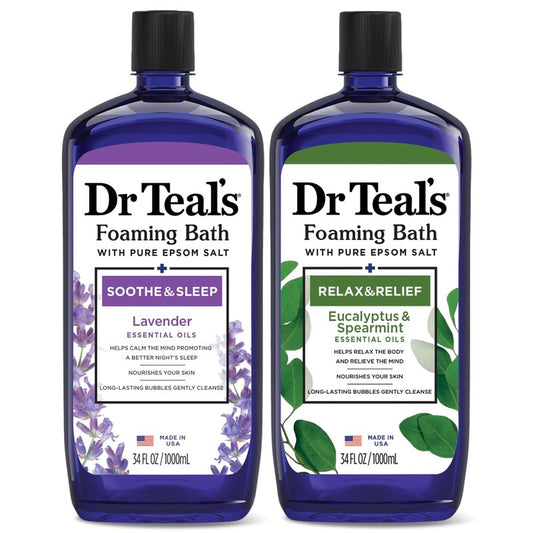 Dr Teal's Foaming Bath, 34 fl oz (Pack of 2)