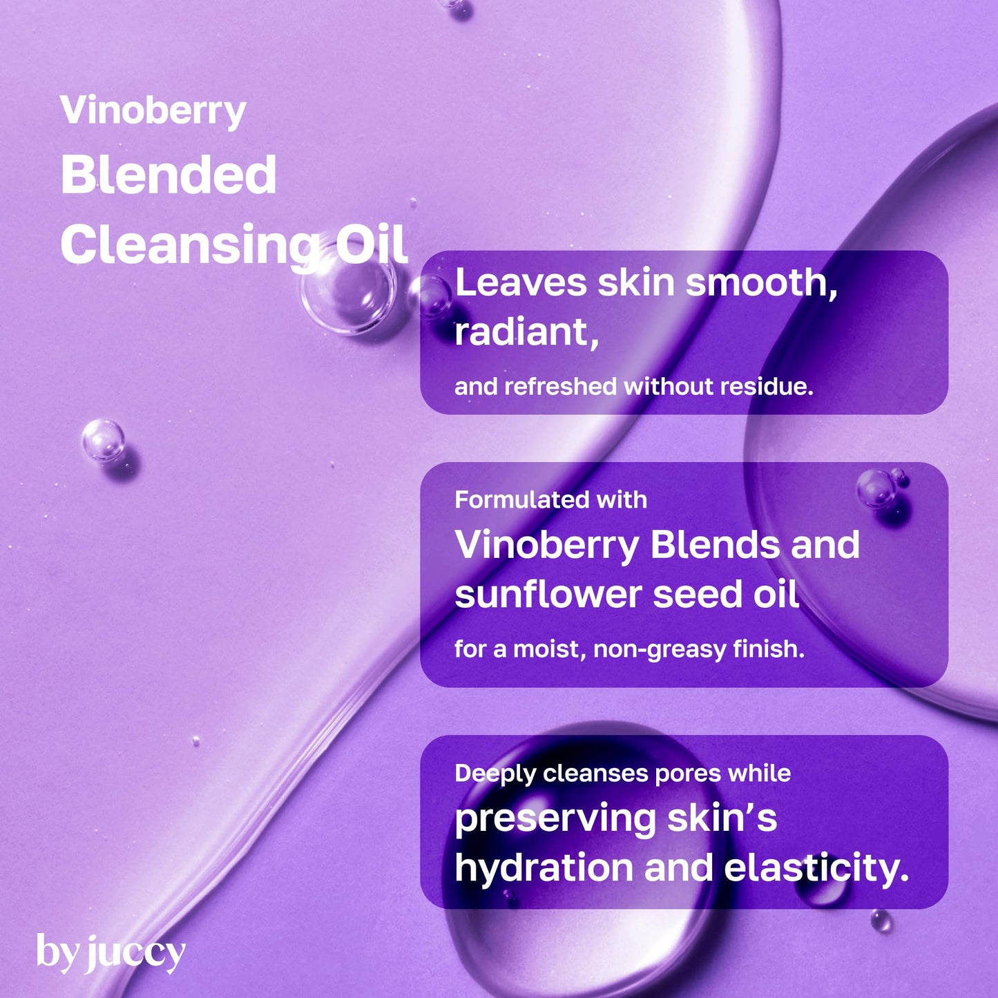 BYJUCCY Vinoberry Cleansing Oil, Remover All Skin Types, K-beauty, 5.07floz