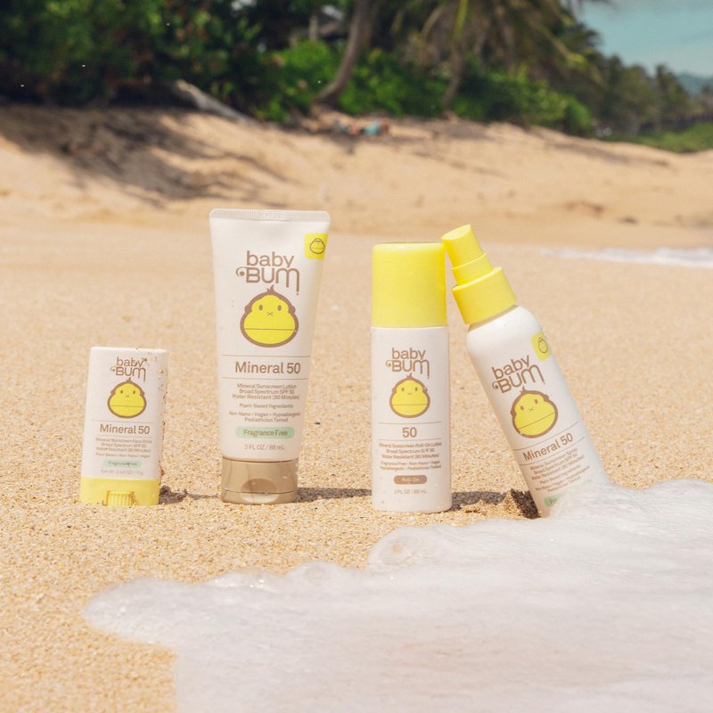 Sun Bum Baby Bum Spf 50 Sunscreen Face Stick and Lotion Mineral Uva/uvb Face and Body Protection for Sensitive Skin Fragrance Free Travel Size