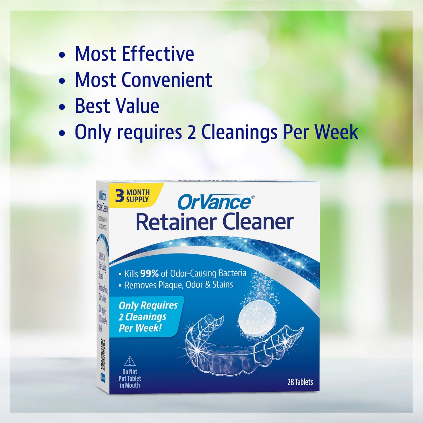OrVance Retainer Cleaner Tablets (28 Count) & OrVance Pontics (16 Count)