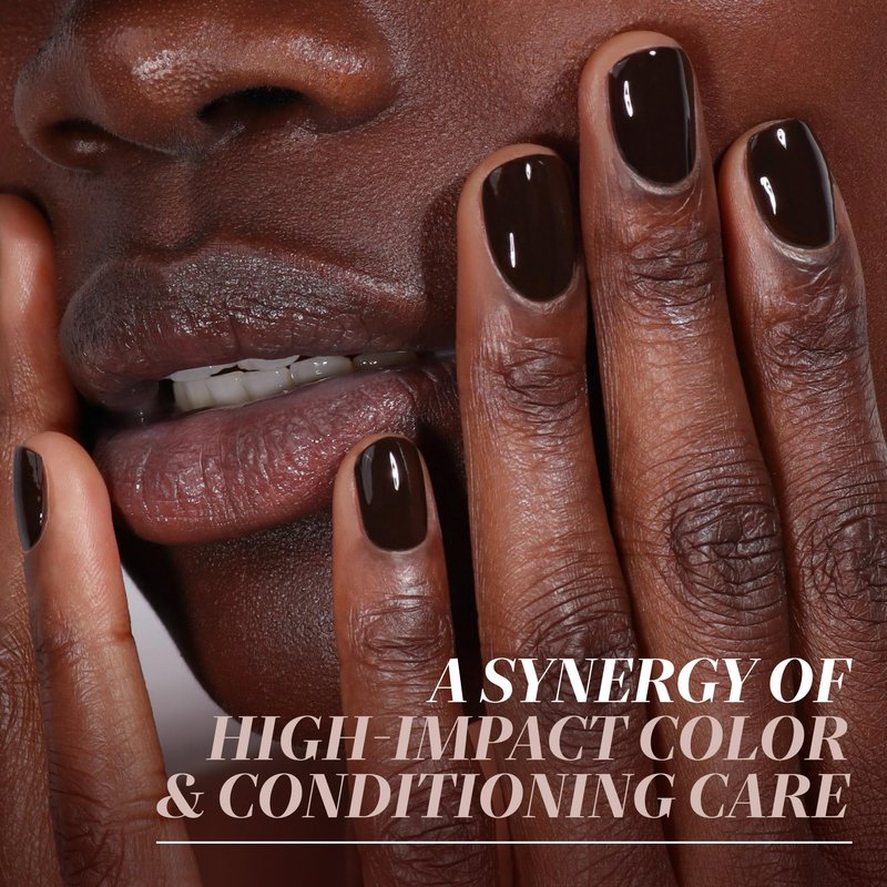 LONDONTOWN Lakur Nail Polish – Nude & Brown Shades, Midnight Mocha, 0.4 Fl Oz, Long-Lasting, Streak-Free, Chip-Resistant | 21+ Free Non-Toxic Vegan Nail Color, Strengthens & Hydrates Nails