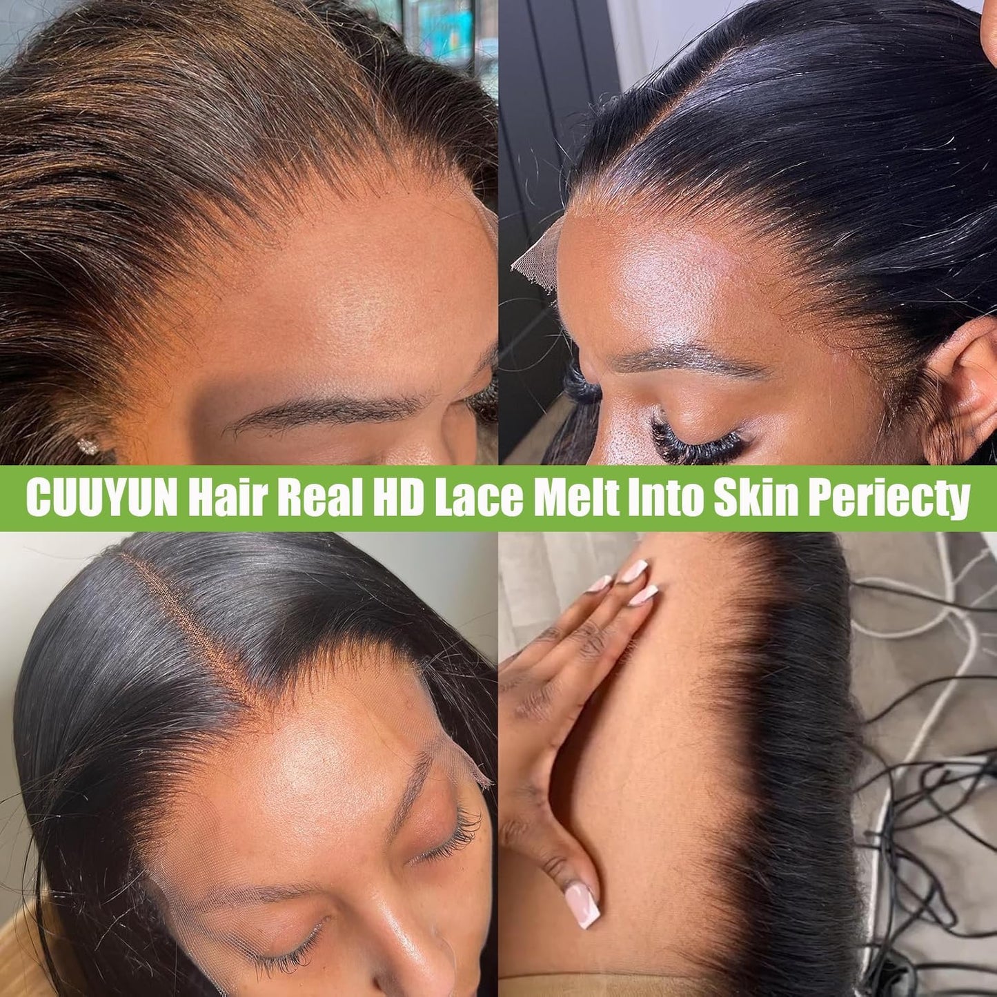 Lace Frontal Closure Deep Wave 13x4 Ear to Ear Frontal HD Lace 12 Inch Curly Brazilian Virgin Human Hair Extensions for Women Pre Plucked with Baby Hair 150% Density Natural Black