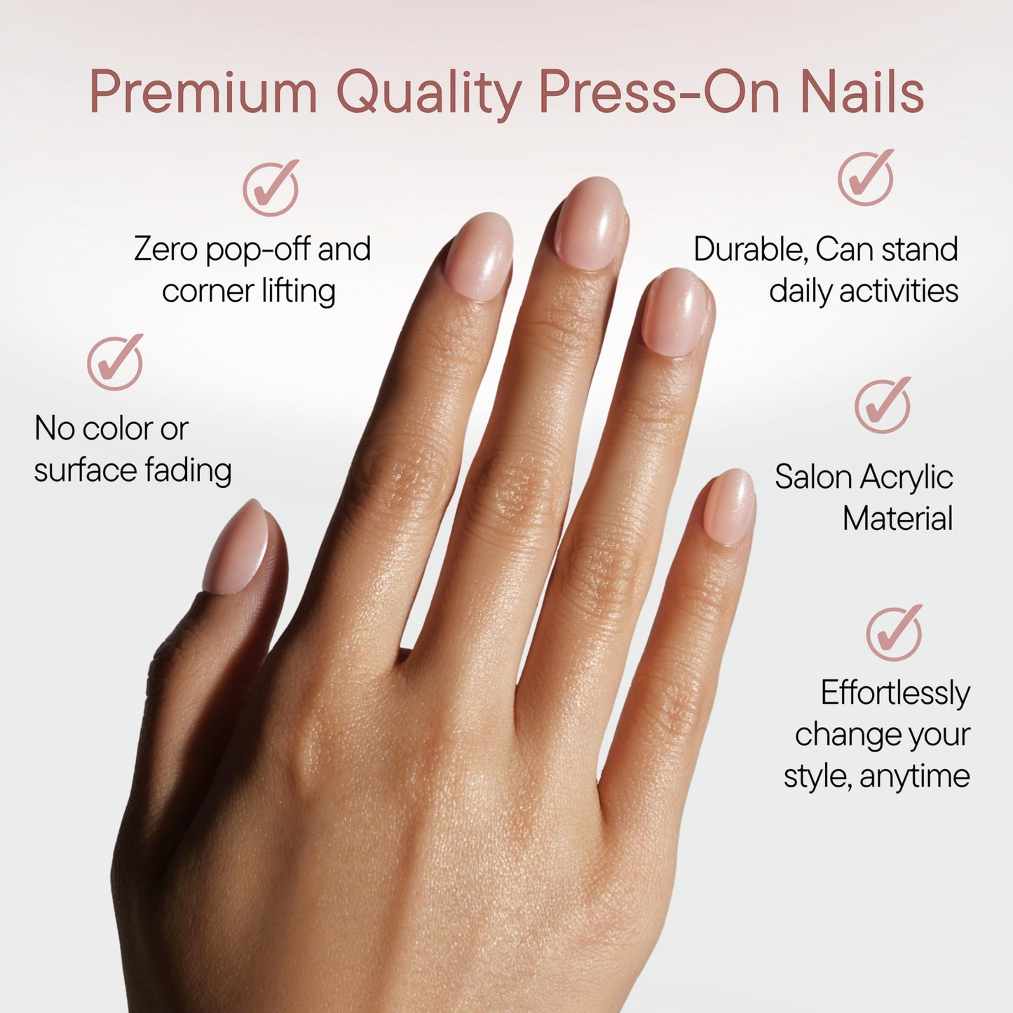 Celebritips Nail Art Press-Ons | Short Almond Nails, Reusable | 16 sizes - 32 Nails Kit with Super-hold Nail Glue and Sticky Tabs (Baby Blue Ribbon)