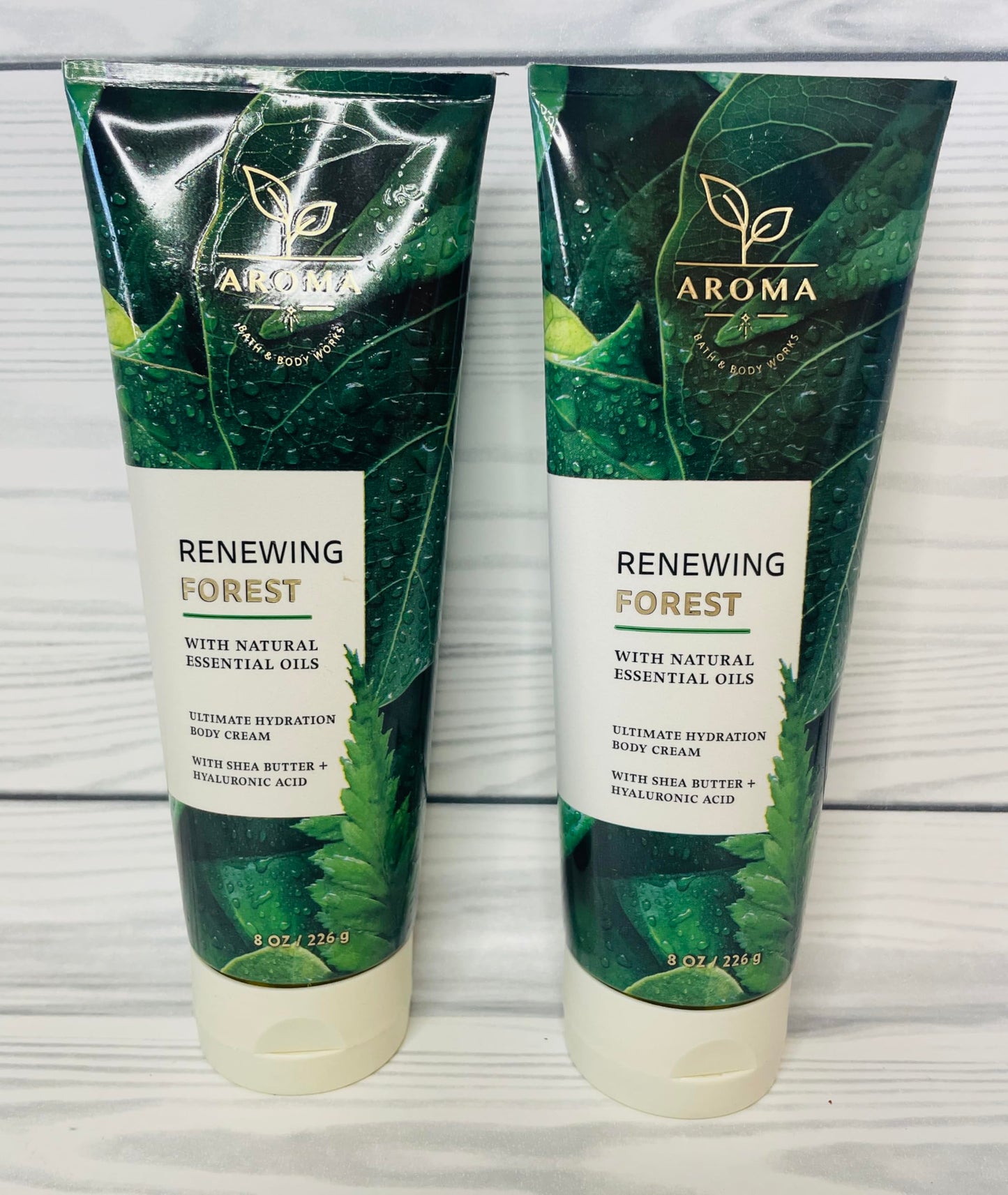 Bath & Body Works Renewing Forest Ultimate Hydration Body Cream 8 Ounces Pack of 2