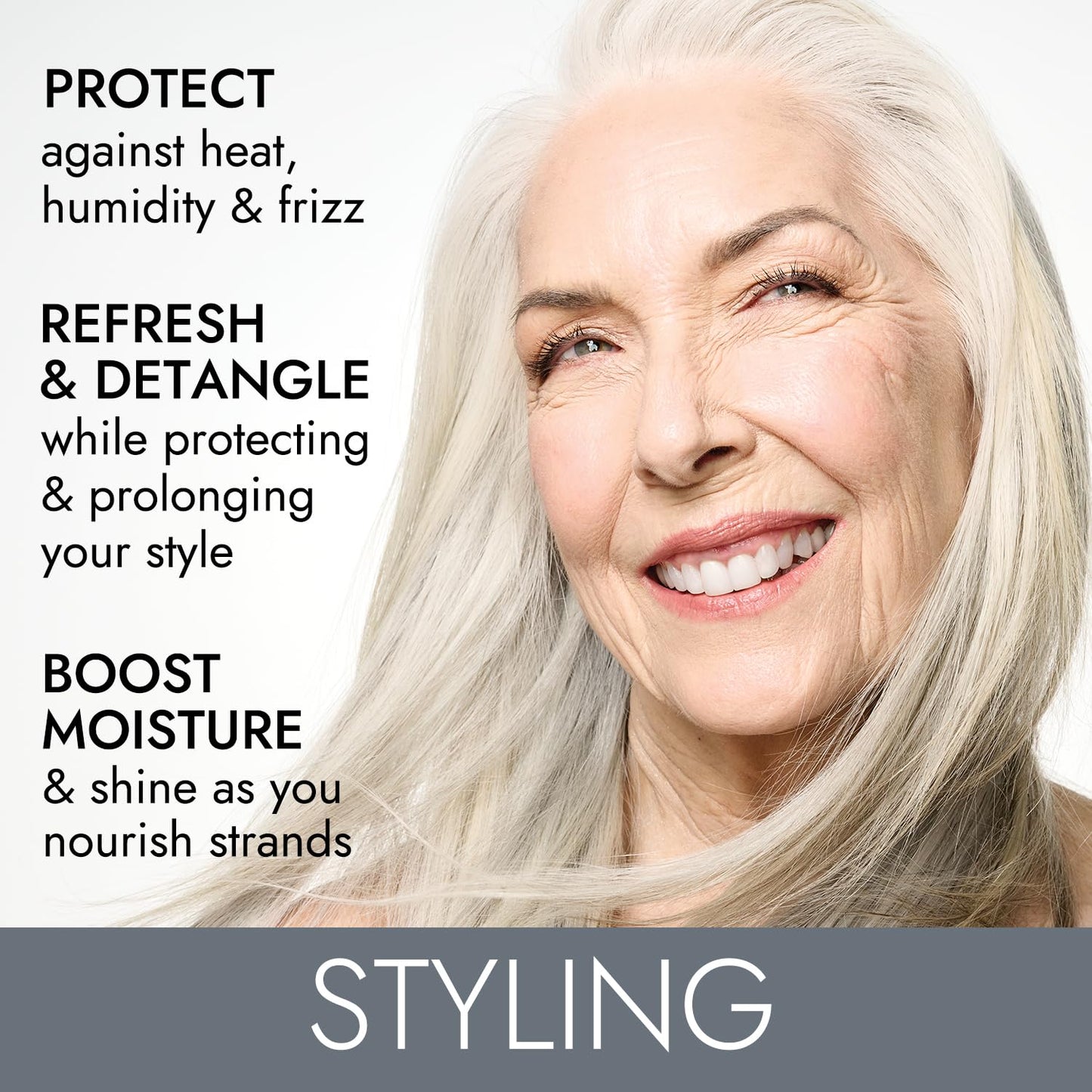 ion Styling Leave In Conditioner Spray, 8 Fl Oz, Dry, Brittle, or Coarse Hair, AntiFrizz, Detangling, Paraben Free