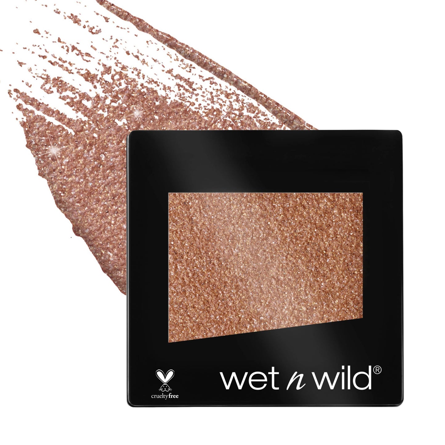wet n wild Color Icon Glitter Eyeshadow Shimmer Brass and Nudecomer 2-Pack