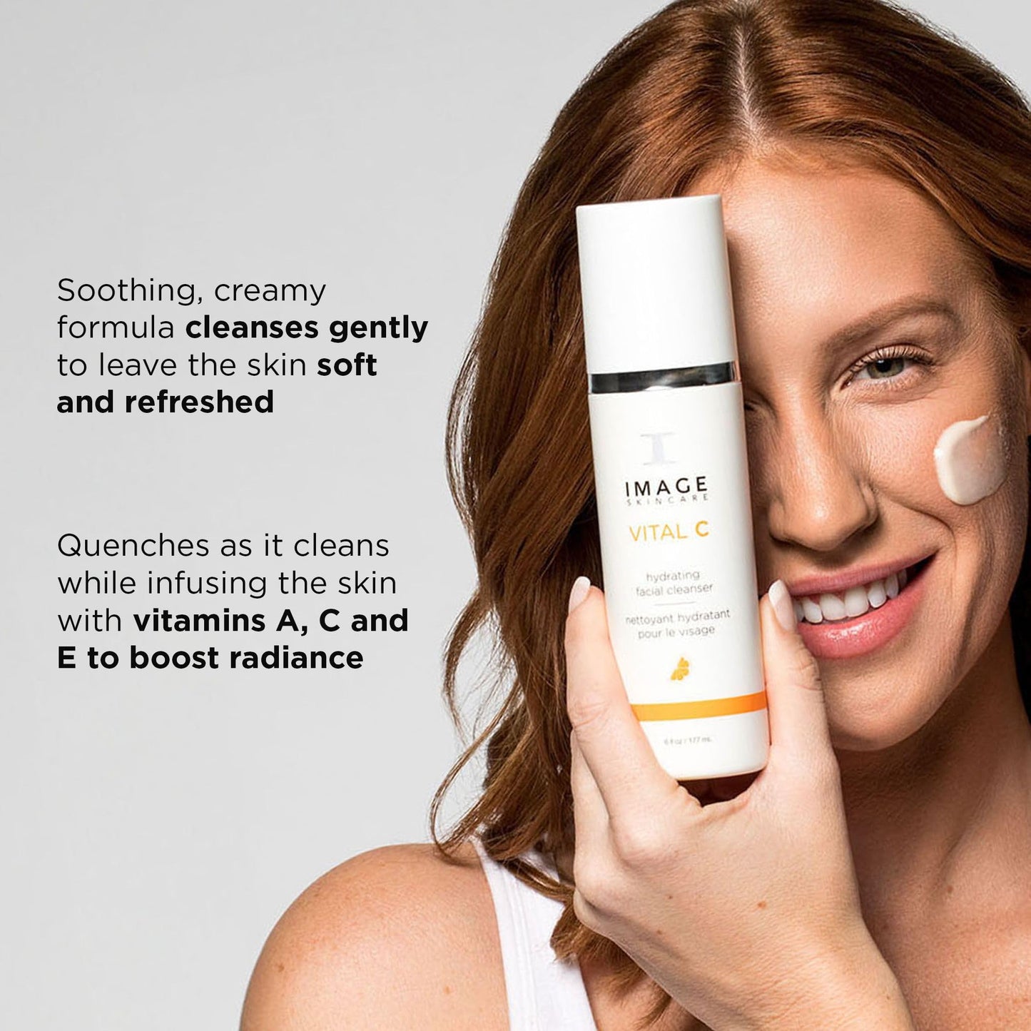 IMAGE Skincare,VITAL C Hydrating Facial Cleanser,Gentle Face Wash with Vitamin C,E and A,6 fl oz,(Pack of 2)