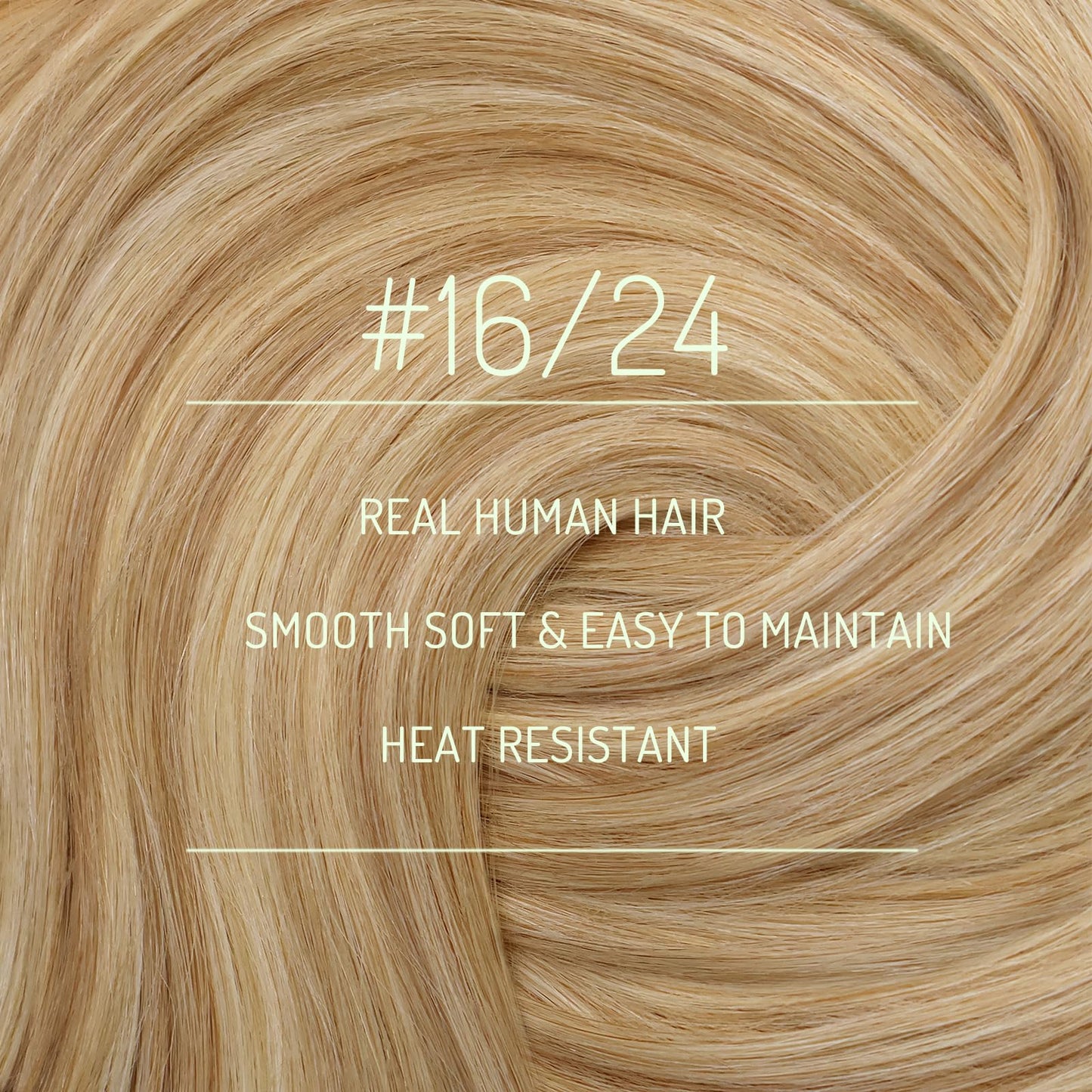RUNATURE Blonde Clip in Hair Extensions Real Human Hair, Short Hair Extensions Clip Ins, Remy Human Hair Clip in Extensions, Natural Looking, 10 Inch 80g 7pcs #16P24 Golden Blonde Highlight