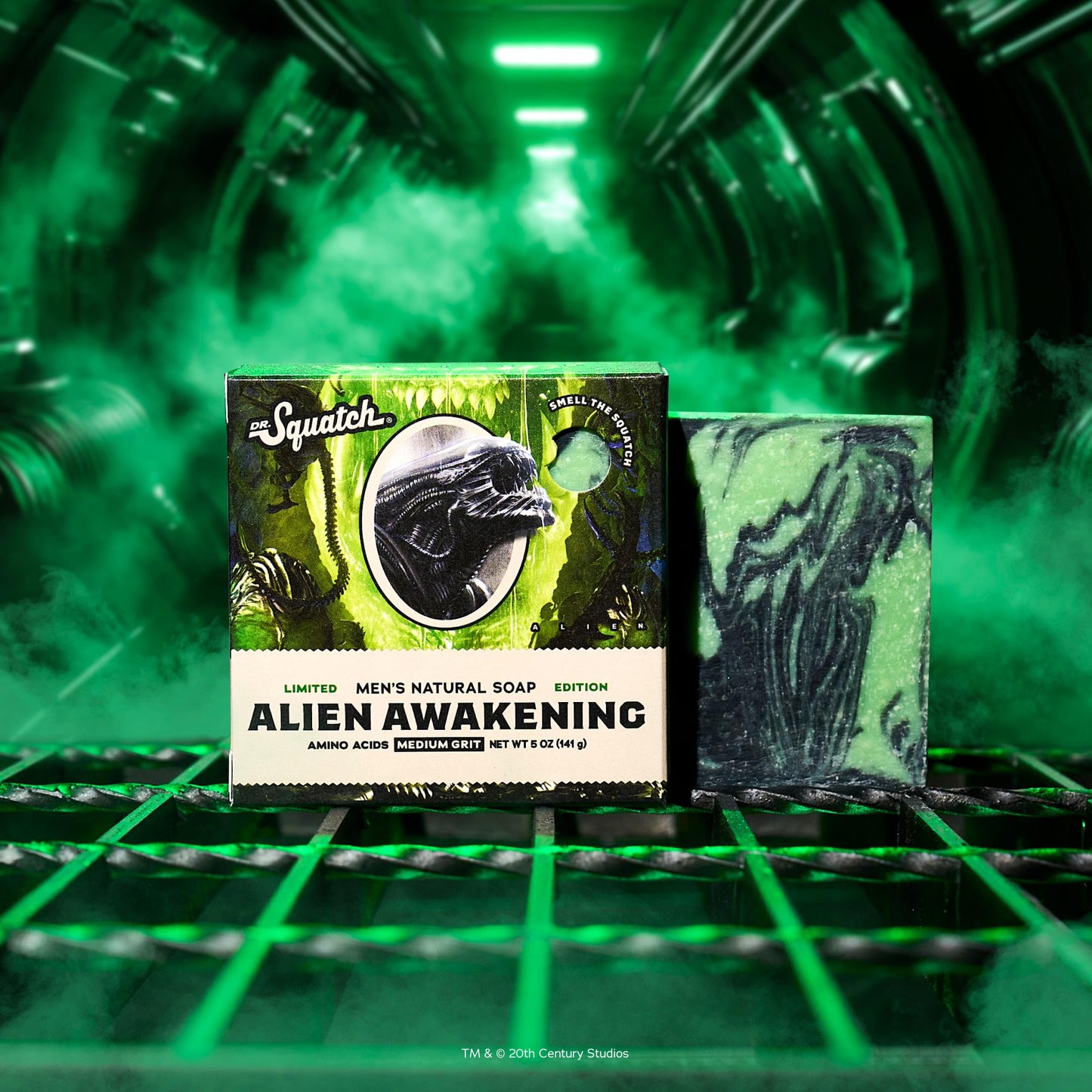 Dr. Squatch Alien & Predator Collection - Natural 4 Soap Gift Set - Cold Process Soap with No Harsh Chemicals - Alien Awakening & Predator Purge (4 Pack)