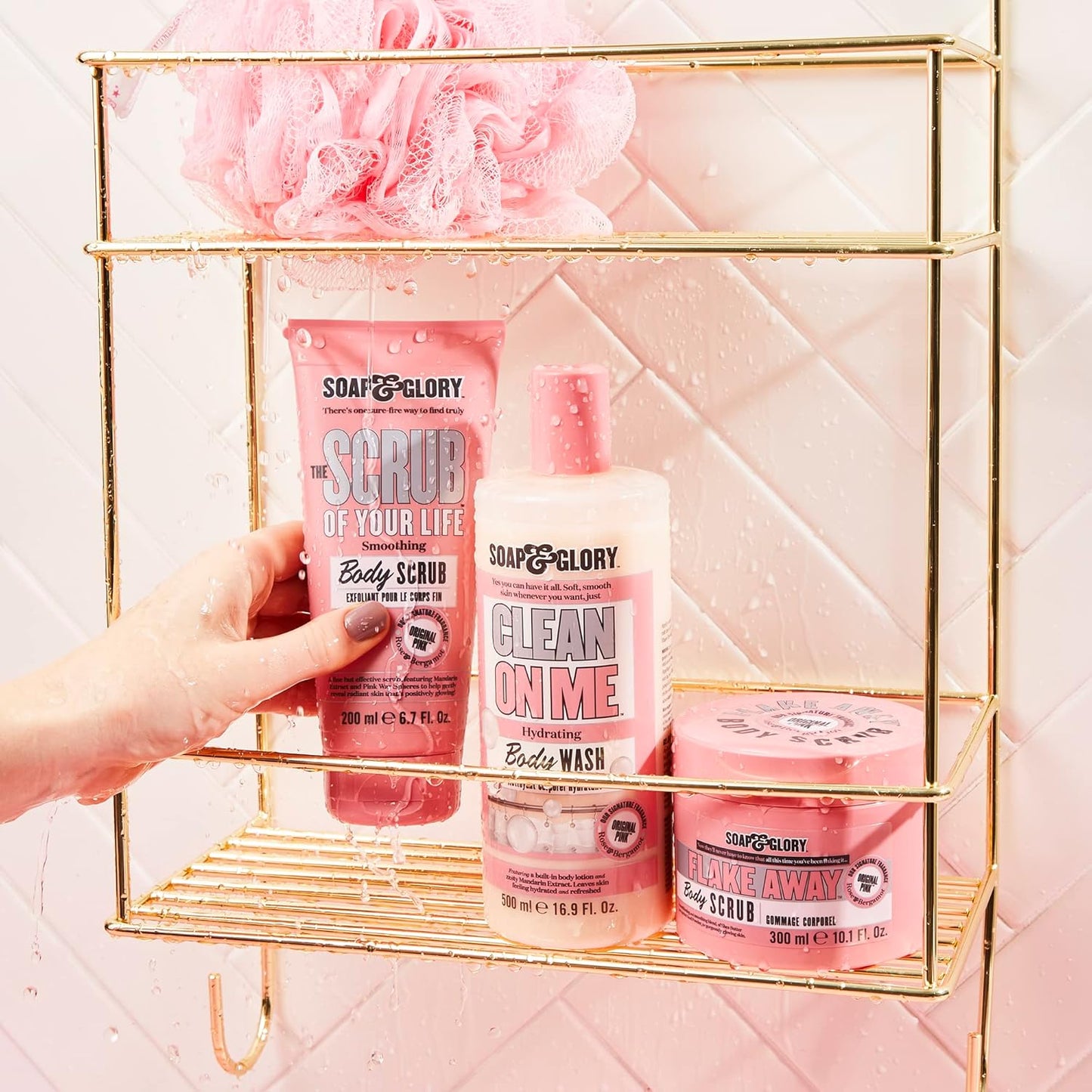 Soap & Glory Exfoliating Body Scrub - Original Pink Smoothing & Buffing Polish with Shea Butter | 200ml