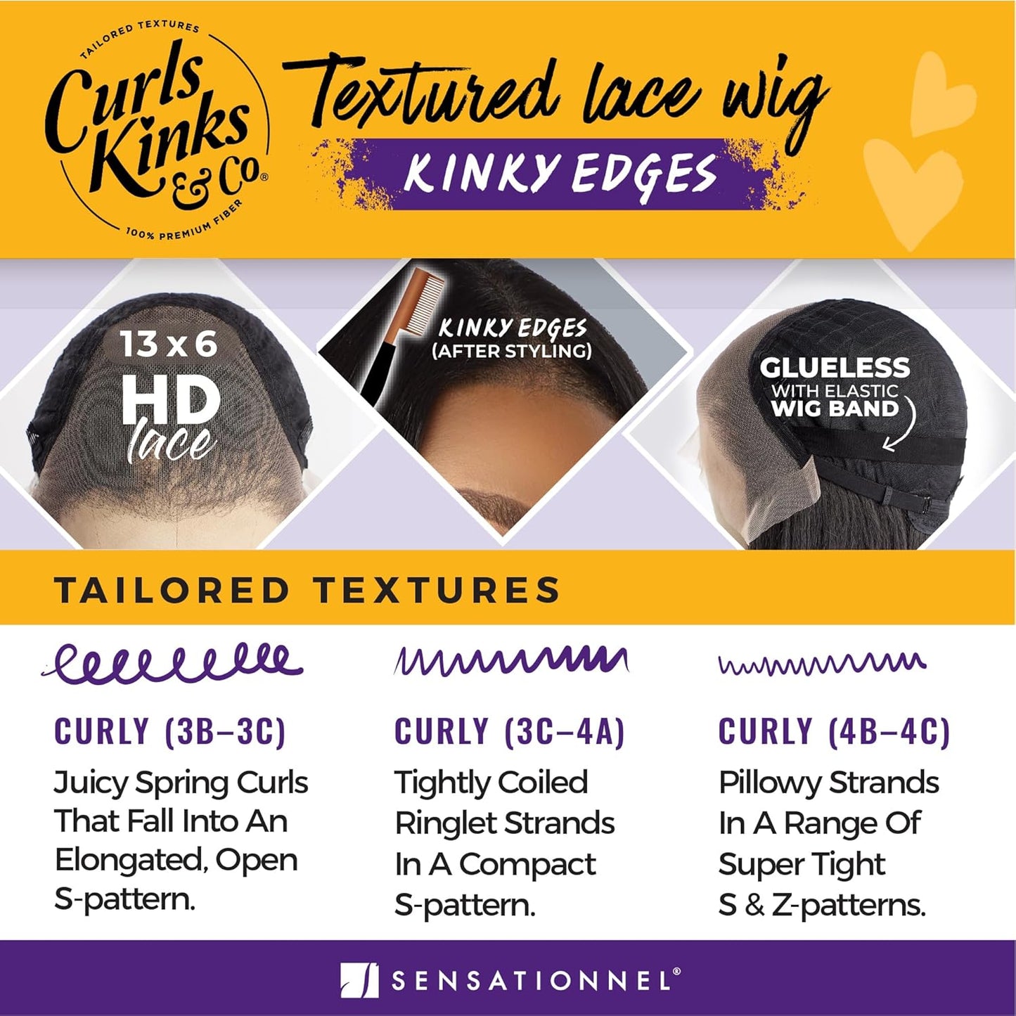 Kinky Bob Wig - 13X6 Lace Frontal with Natural Kinky Texture | 9 Inch for 3C to 4C Hair (1B Off Black)