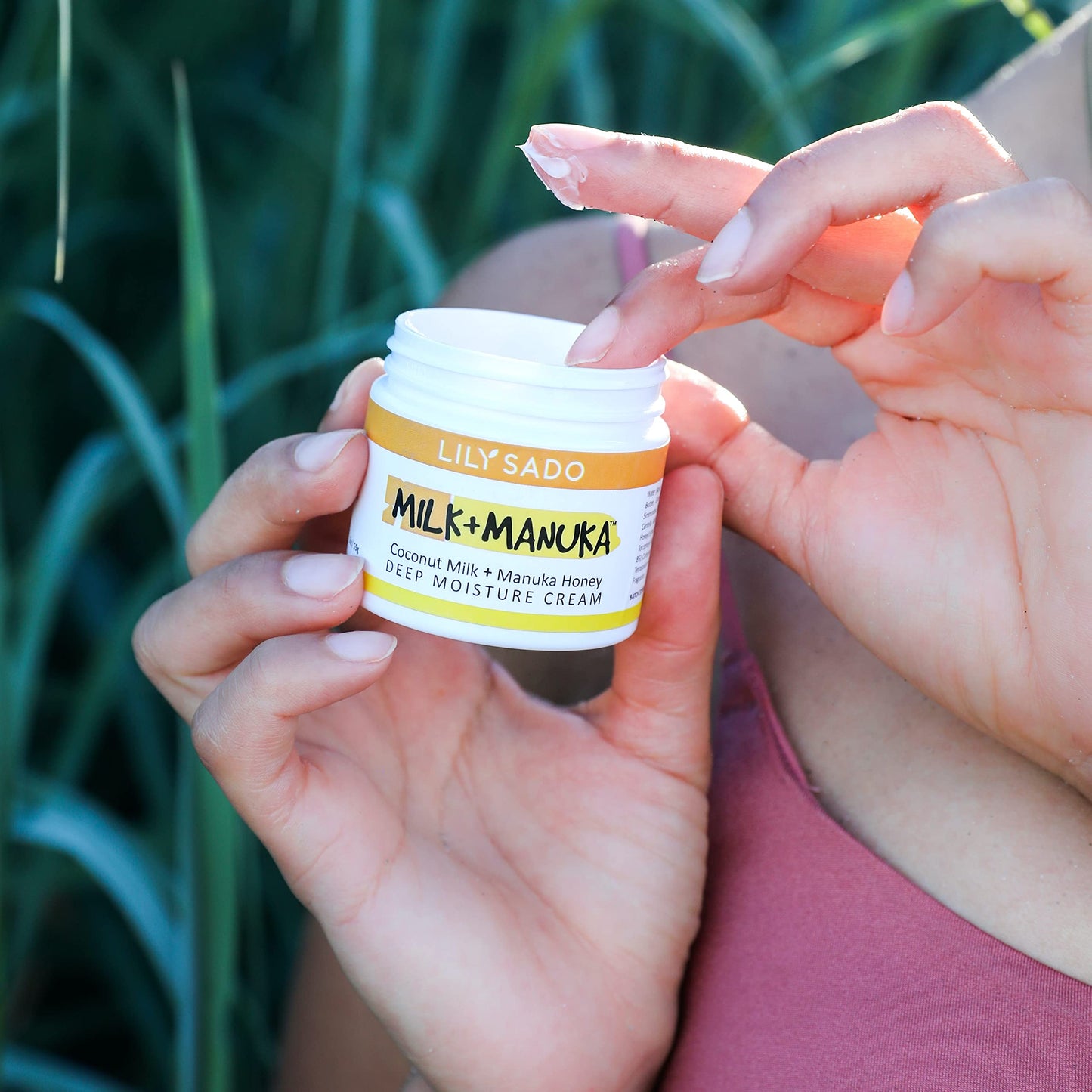 LILY SADO MILK+MANUKA™ Coconut Milk & Manuka Honey Natural Face Moisturizer - Non Greasy Organic Facial Cream with Cocoa Butter & Gotu Kola - Amazing Anti-aging, Cruelty-Free Formula. For Women & Men
