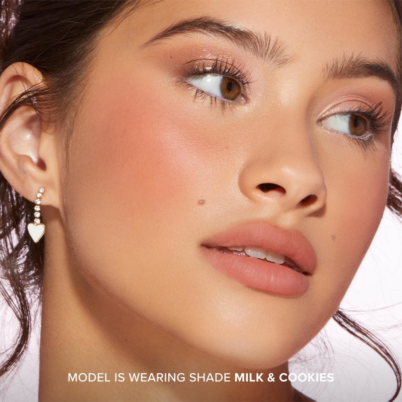 Too Faced Cloud Crush Whipped Lip & Cheek | Creamy Multi-Use Formula with Hyaluronic Oil for a Soft-Focus Longwear Flush, 0.15 Fl Oz, Milk & Cookies