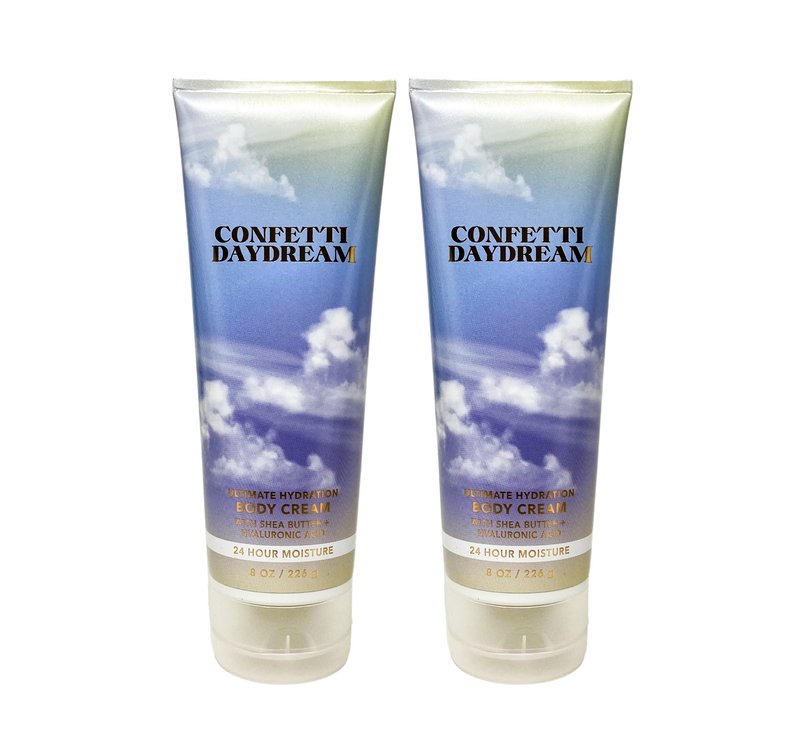 Bath & Body Works Ultimate Hydration Body Cream Pack of 2 (Confetti Daydream),8.0 fluid_ounces
