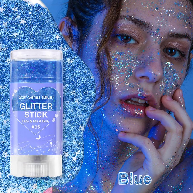 Biodegradable Holographic Body Glitter Gel, Cosmetic-Grade, Long-Lasting Glitter for Face,Body and Hair, Perfect for Festivals and Parties
