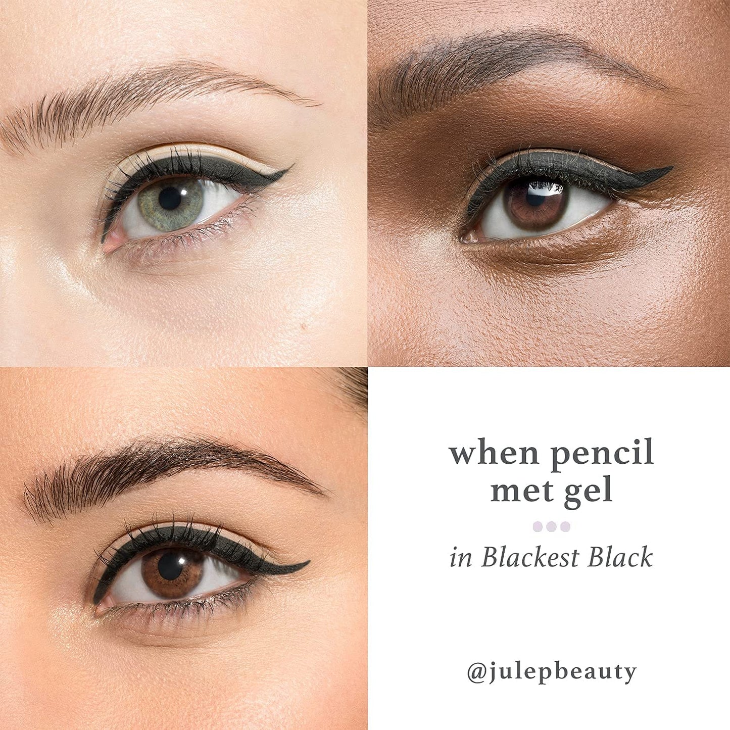 Julep Bronze Shimmer Eyeshadow Stick x Blackest Black When Pencil Met Gel Eyeliner Duo