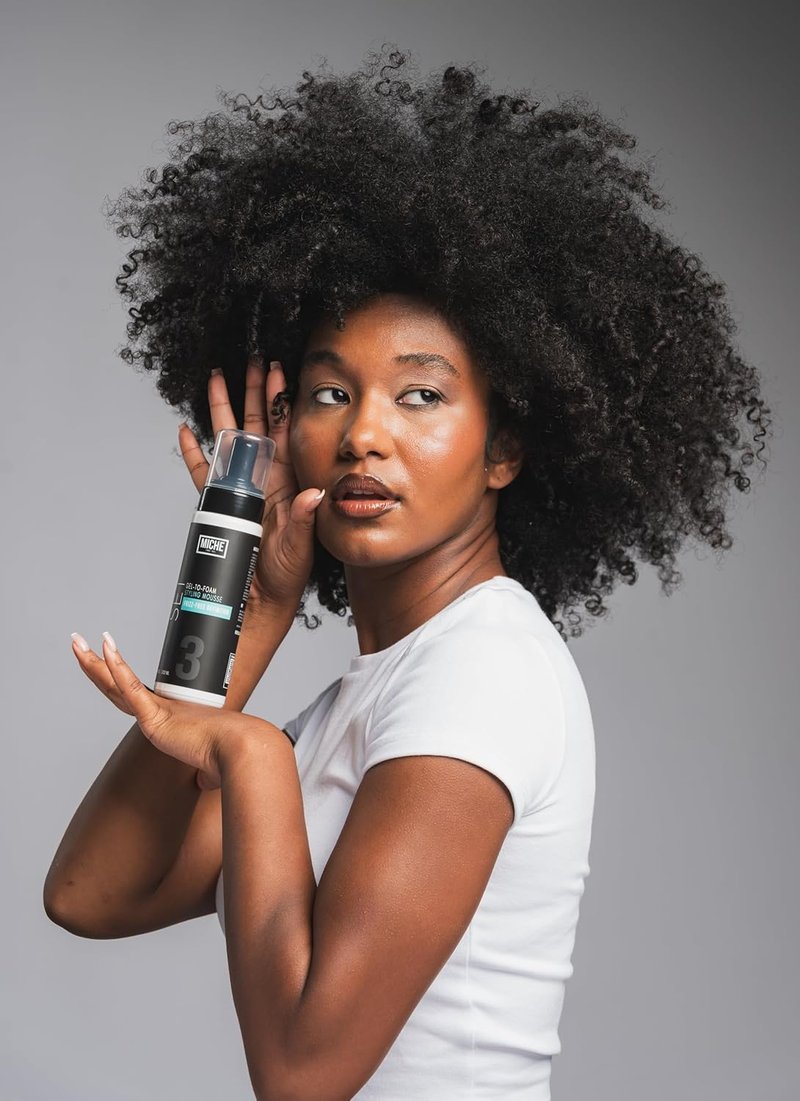 Miche Beauty Gel to Foam Mousse - Lightweight Styling Foam for All Hair Types | 7.5 fl oz, Long-Lasting Hold & Frizz Control