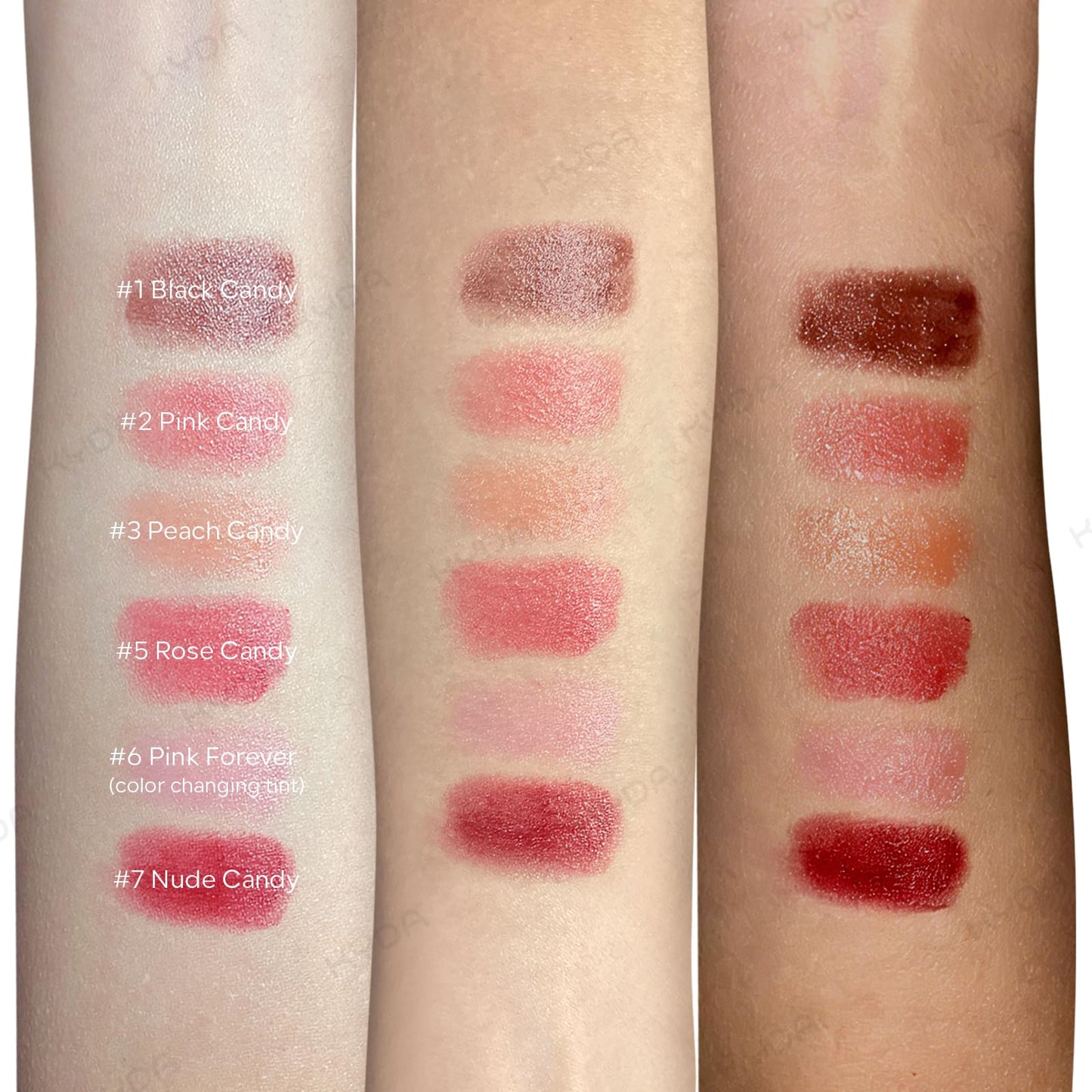 KYDA 3 Colors Honey Lipstick Tinted Lip Balm, Sheer Hydrating Honey Lipstick, with a Hint of Natural Sheer Tint, Moisturizing Lips Color, Nourishing Lip Balm