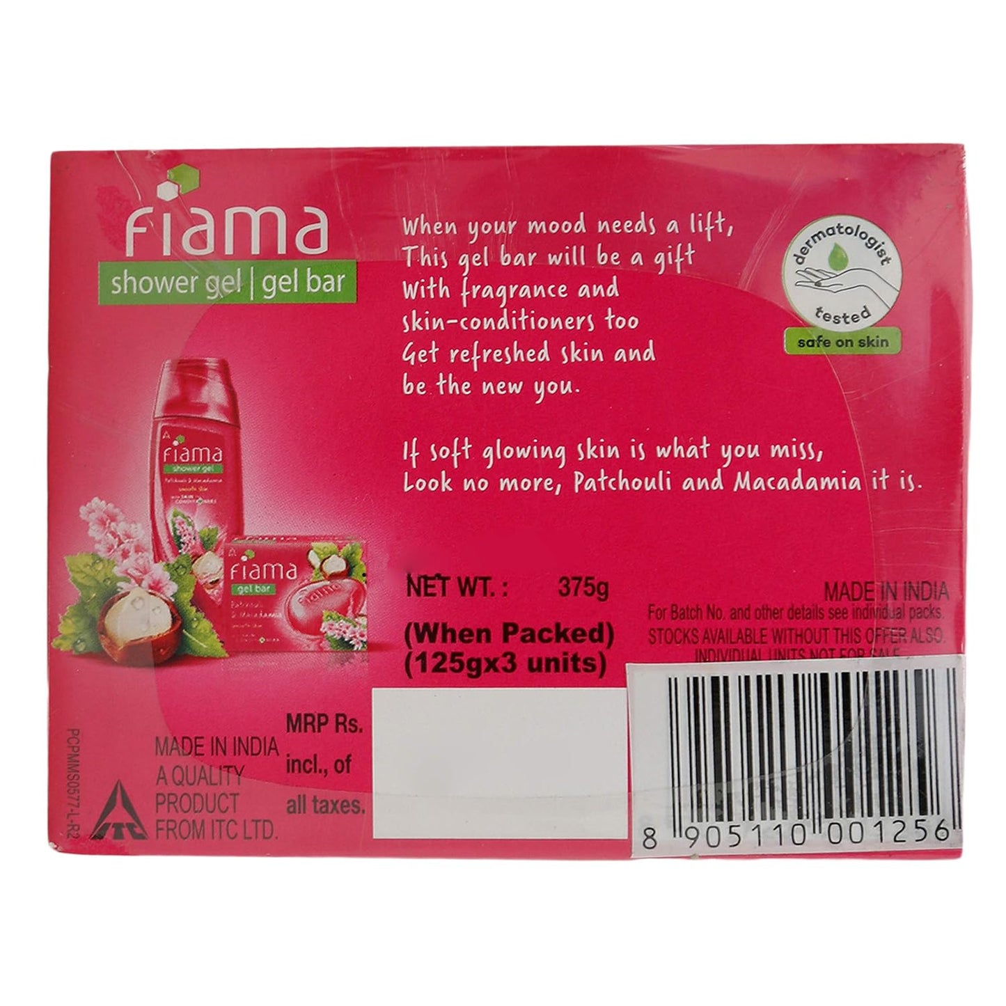 Fiama Di Wills Bathing Bar - La Fantasia Scent | 125g, Pack of 3