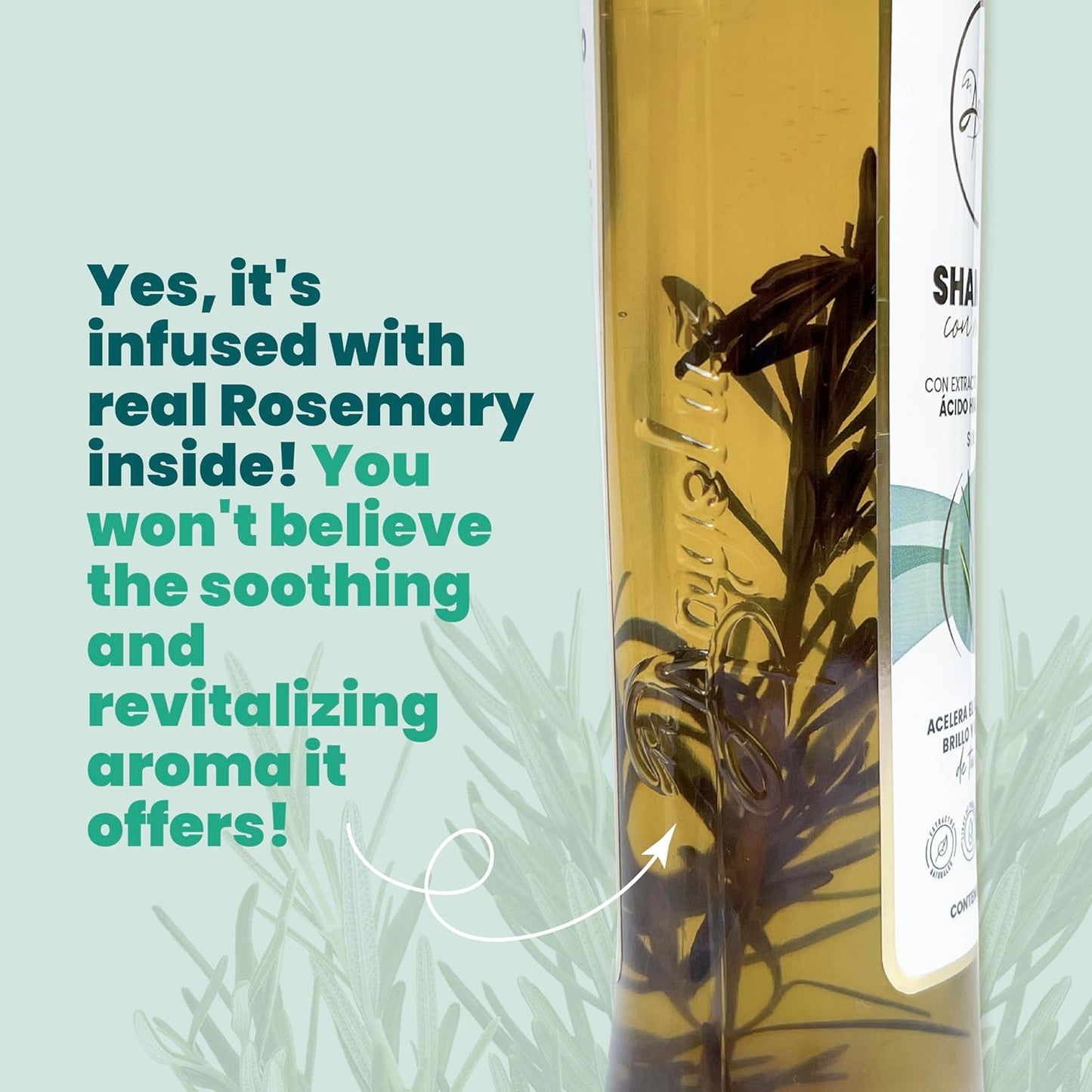 Rosemary Shampoo & Biotherapy Hair Mask - Hydrating & Strengthening Treatment for All Hair Types
