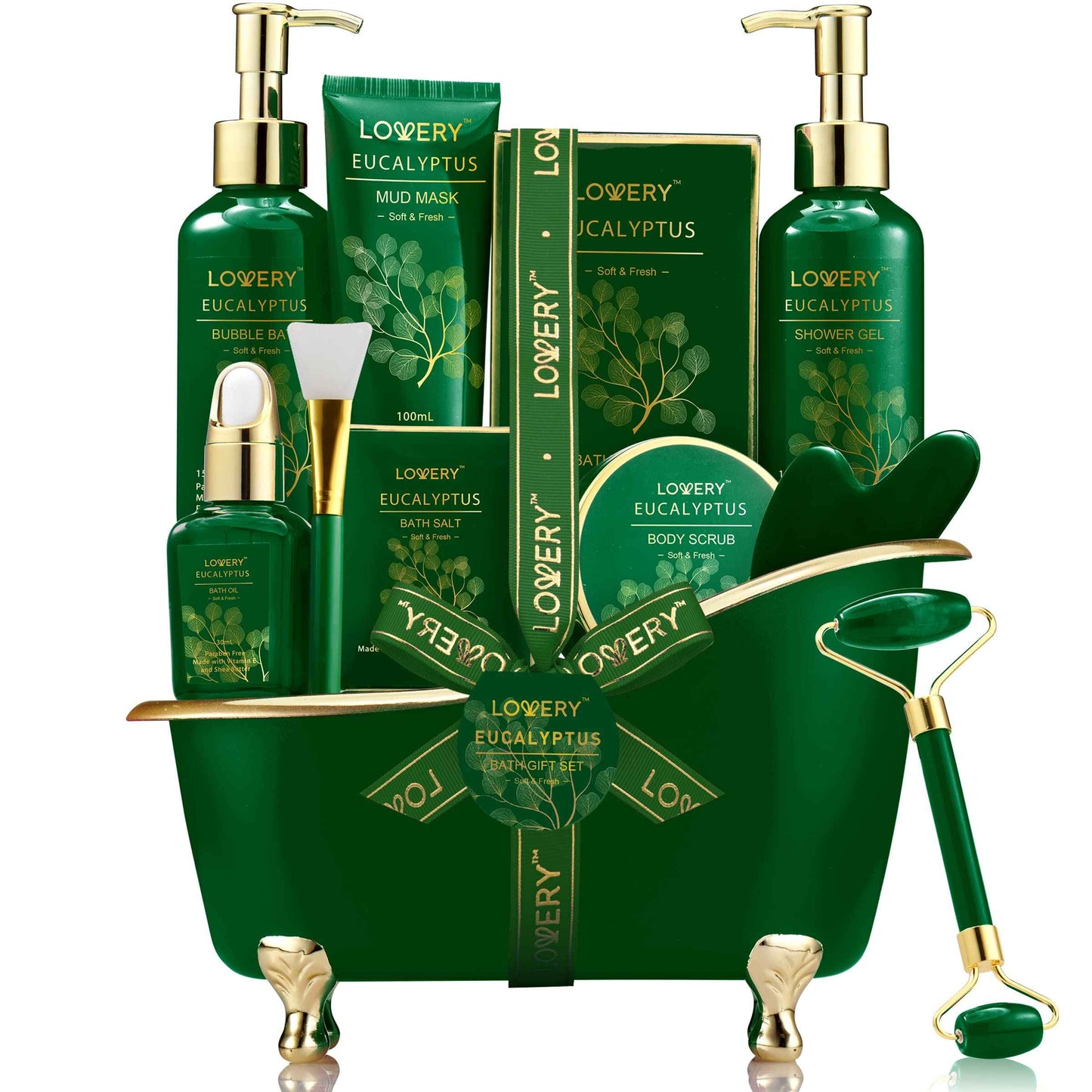 Mothers Day Gifts for Women & Men Who Have Everything, Eucalyptus Spa Gift Baskets for Mom, 16pc Bath Gift Set for Birthday Gifts for Women, Body Self Care Set for Pampering & Relaxation Basket