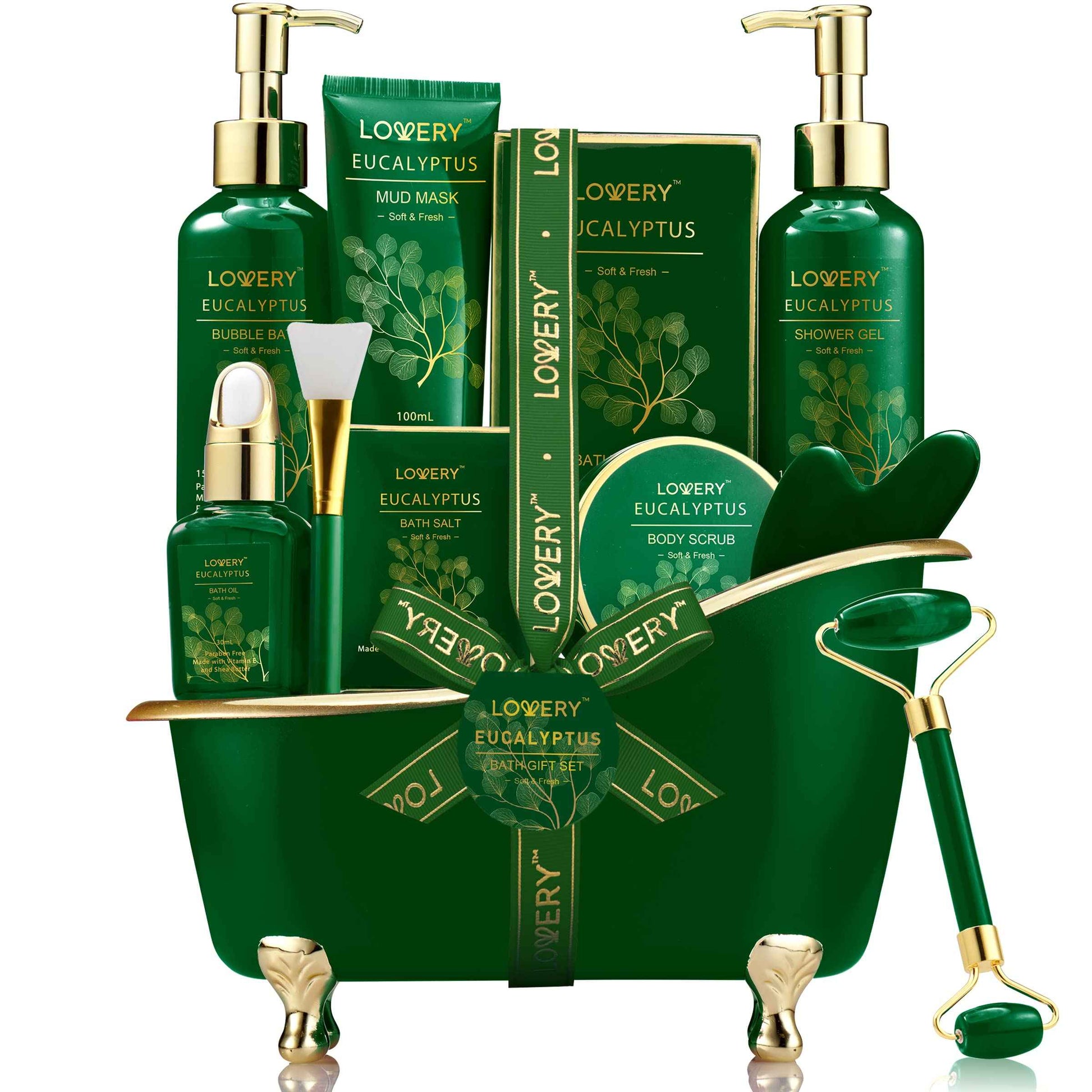 Mothers Day Gifts for Women & Men Who Have Everything, Eucalyptus Spa Gift Baskets for Mom, 16pc Bath Gift Set for Birthday Gifts for Women, Body Self Care Set for Pampering & Relaxation Basket