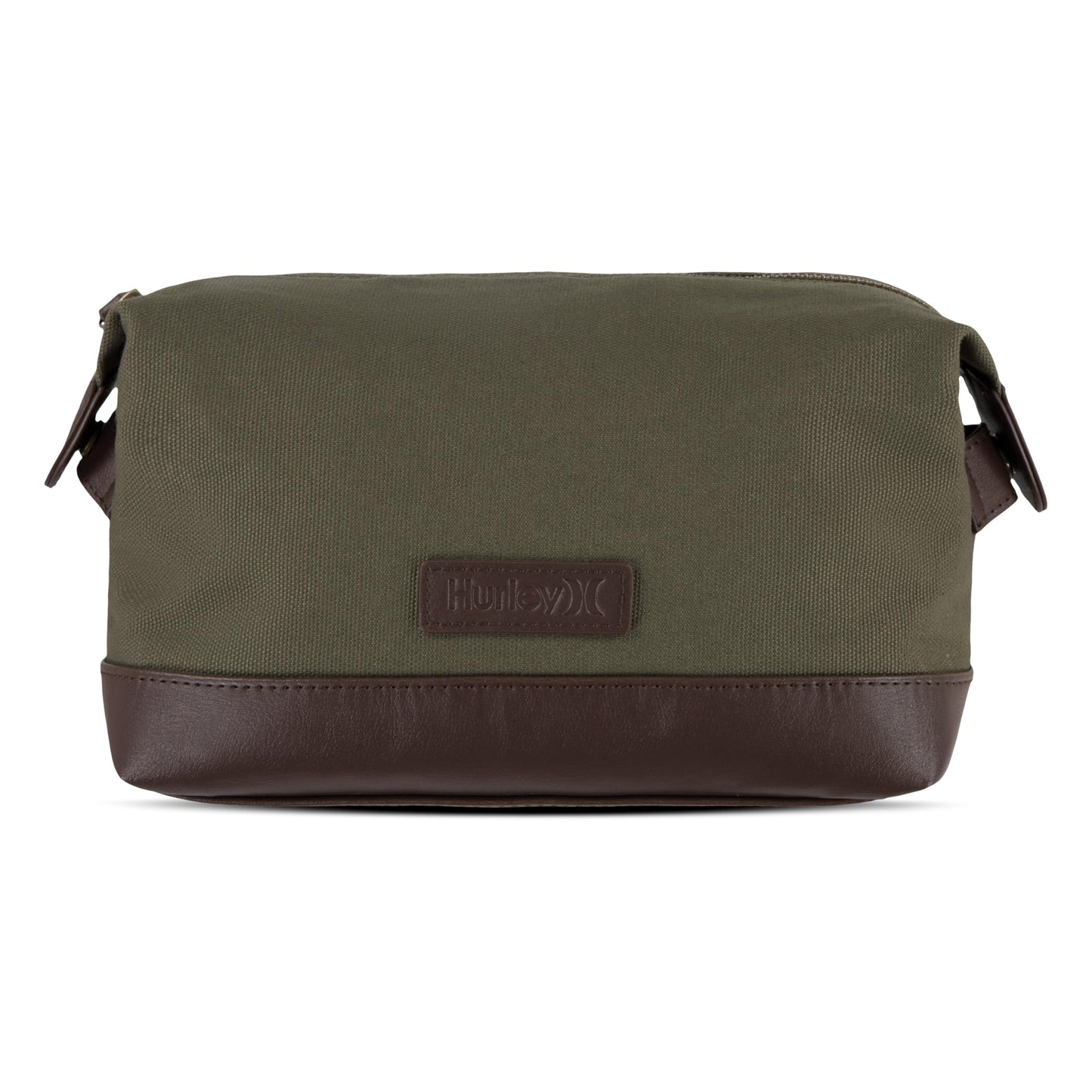 Hurley Men's Small Items Travel Dopp Kit, Olive/Side Snap, O/S