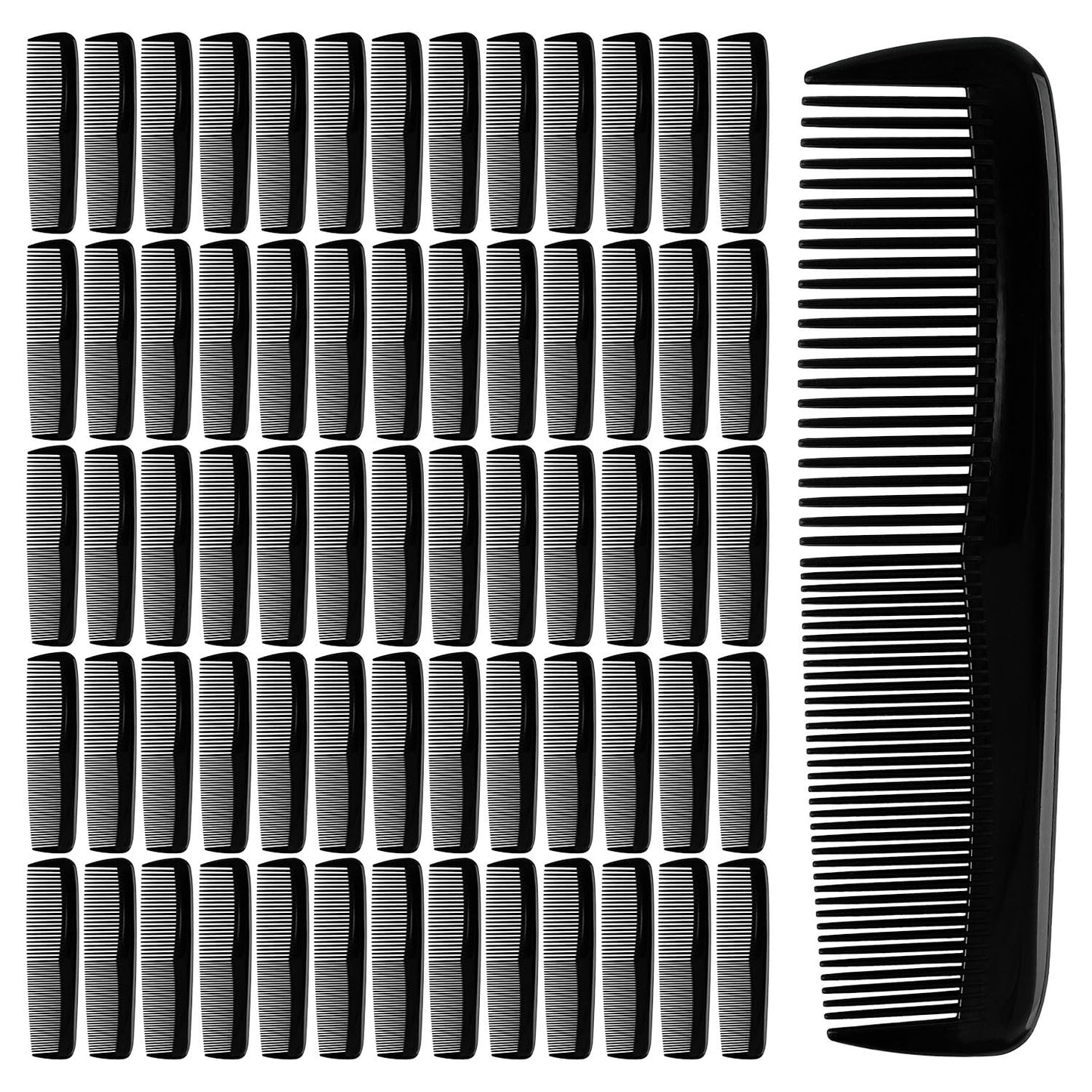 300 Pieces Hair Combs Bulk, 5 Inch Pocket Combs, Black Comb for Women and Men, Hotel, Travel, Charity, Homeless, Nursing Home